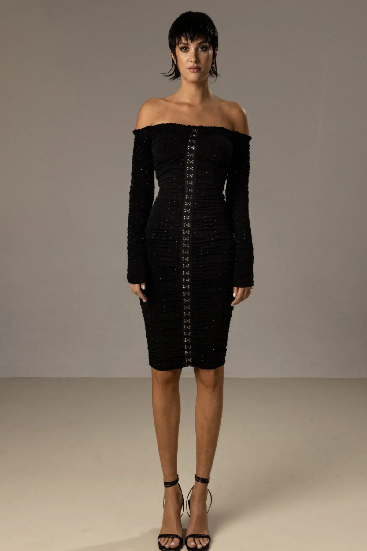 Outlet Off shoulder midi dress Dresses