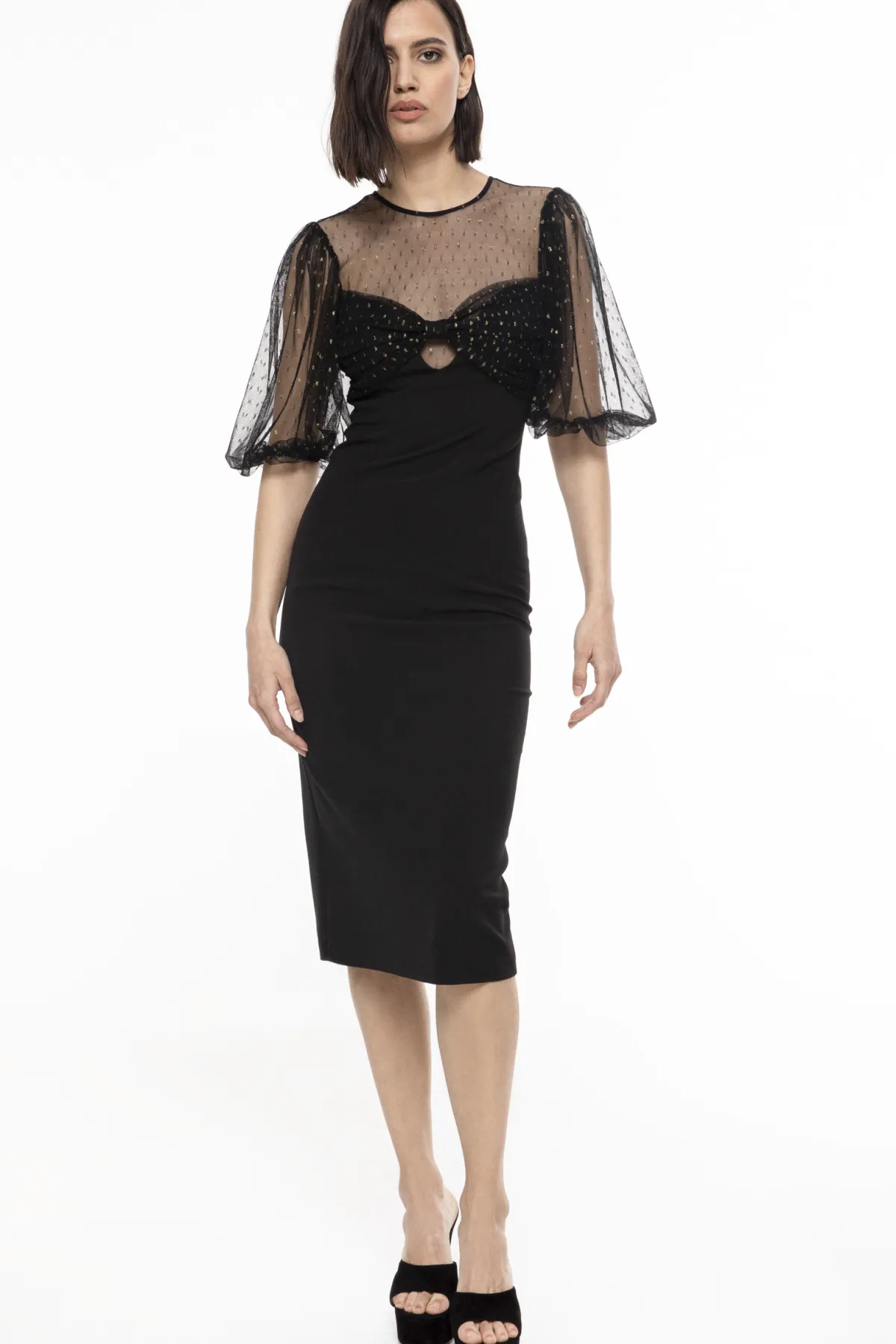 Fashion Off-shoulder fitted dress Dresses