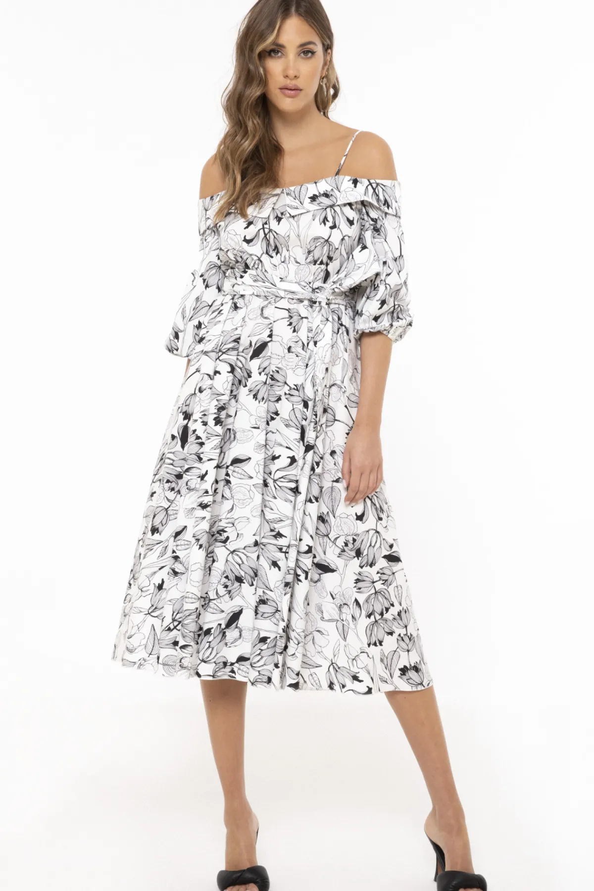 Best Off-shoulder poplin dress Dresses