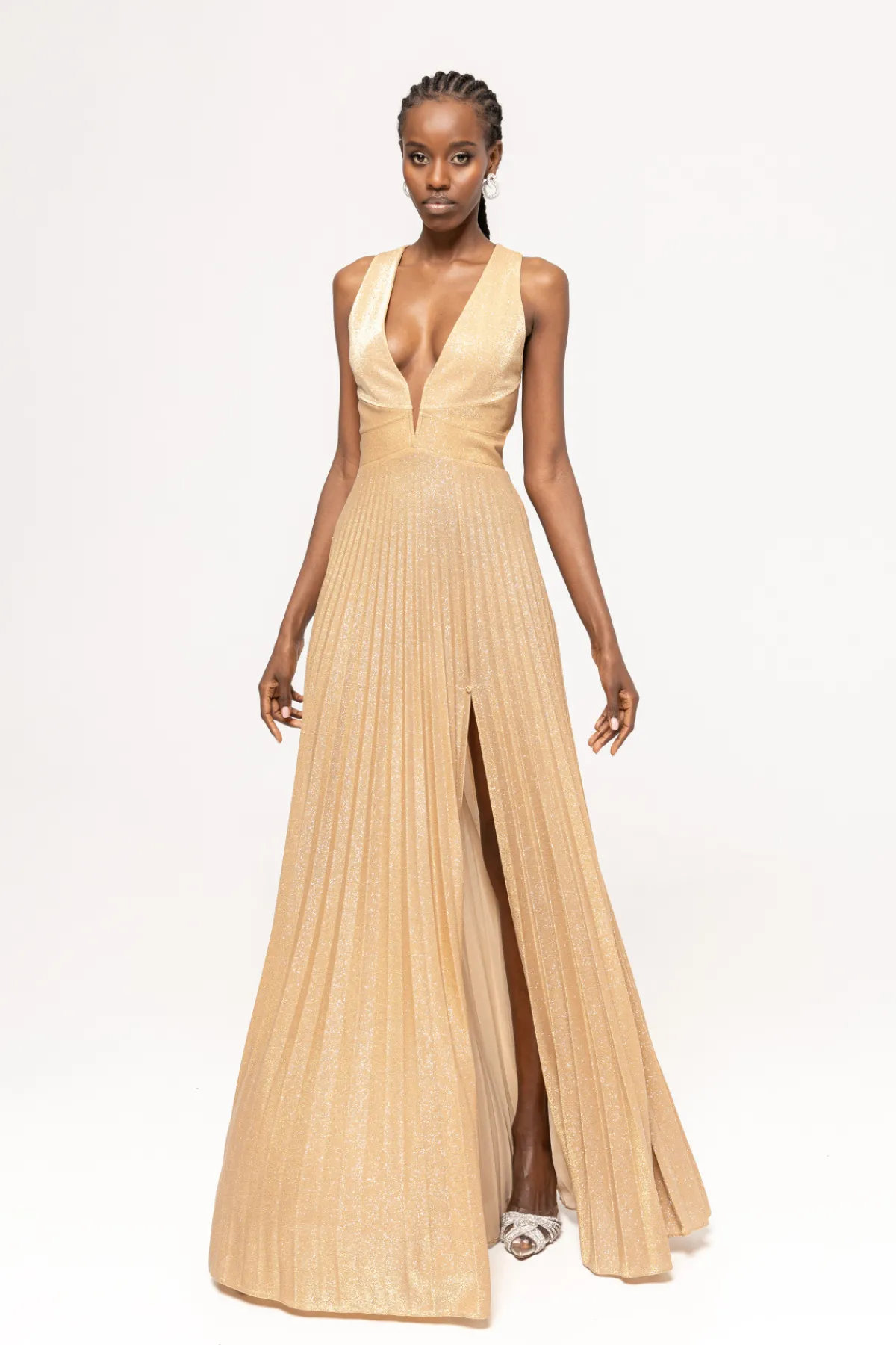 Cheap Open-back embellished maxi dress Dresses