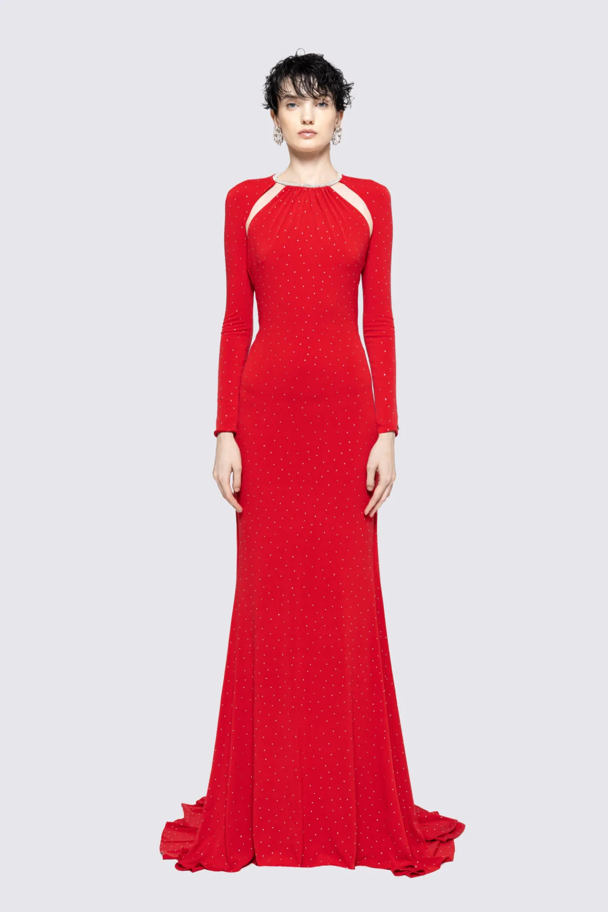 Cheap Open-back embellished maxi dress Dresses