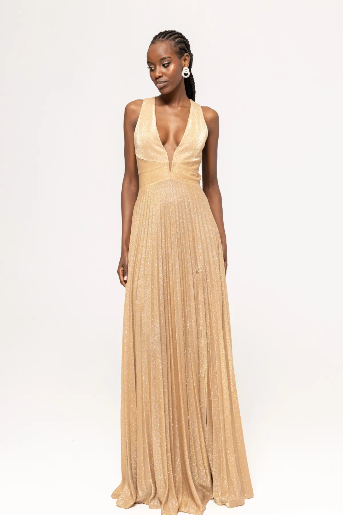 Cheap Open-back embellished maxi dress Dresses