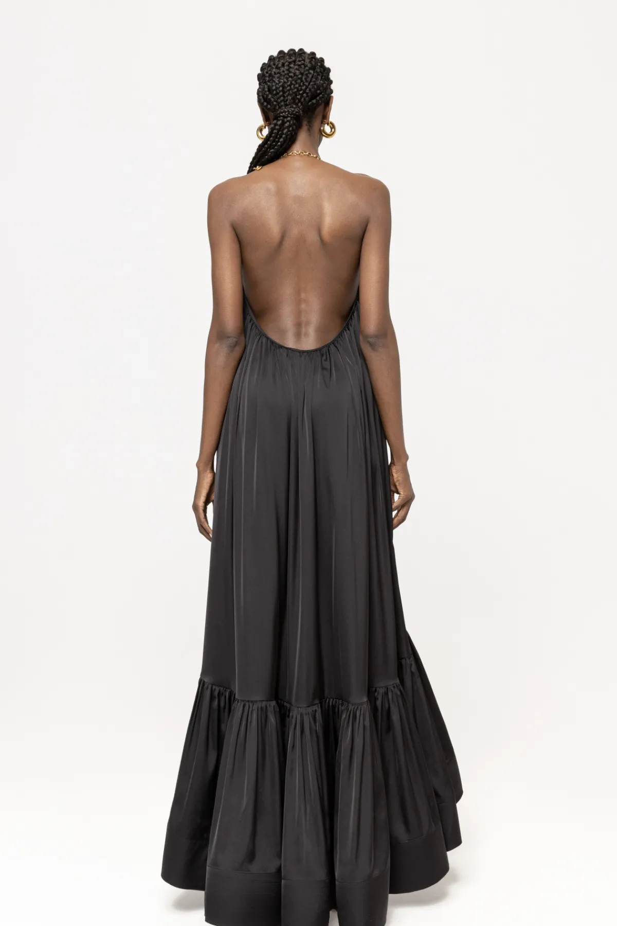 Hot Open-back satin maxi dress Dresses