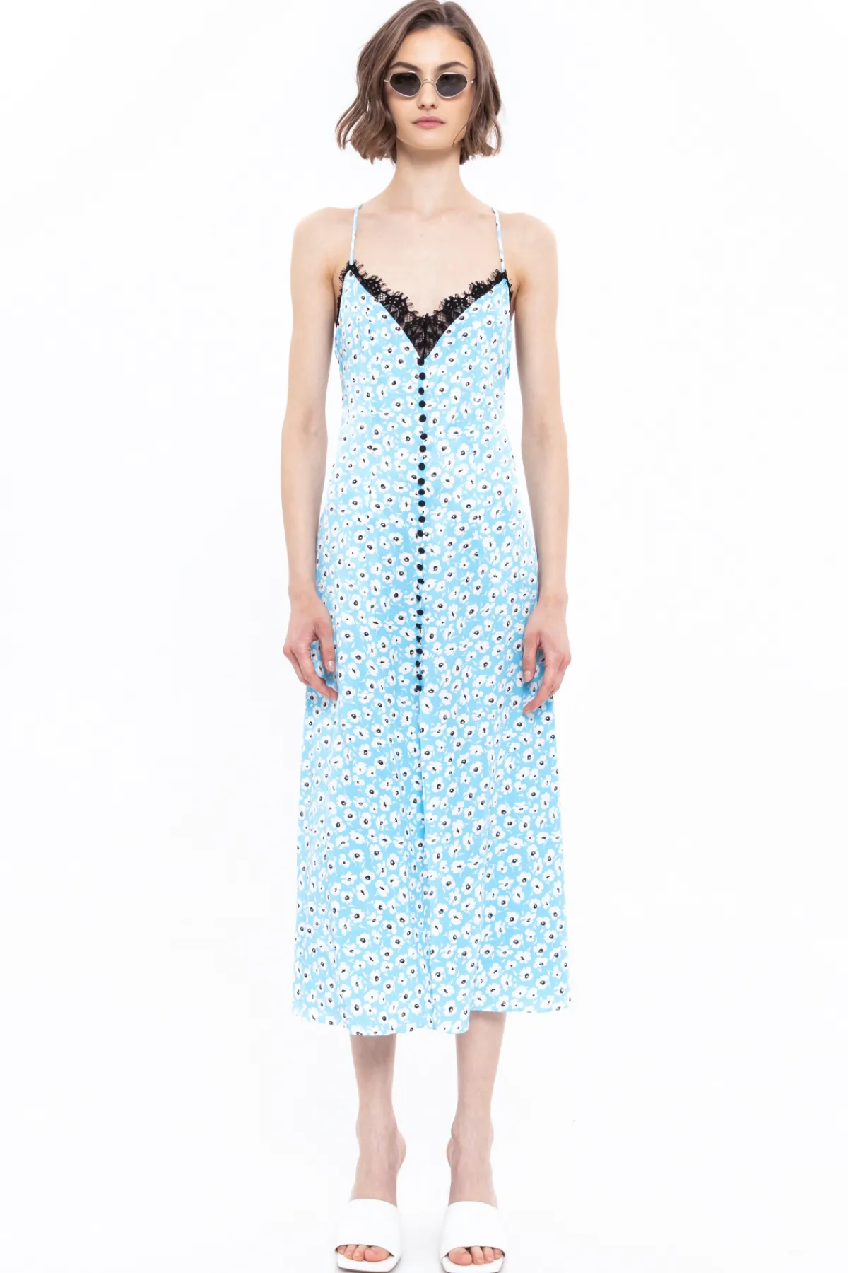 Fashion Open-back viscose dress Dresses