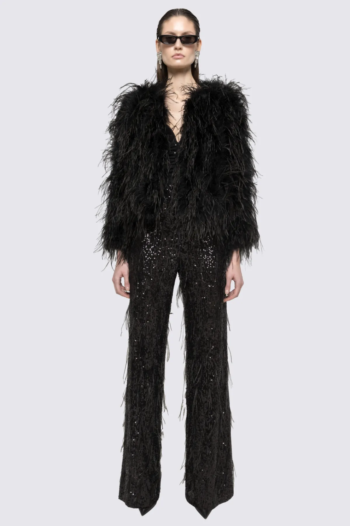 Discount Ostrich-feather jacket Jackets