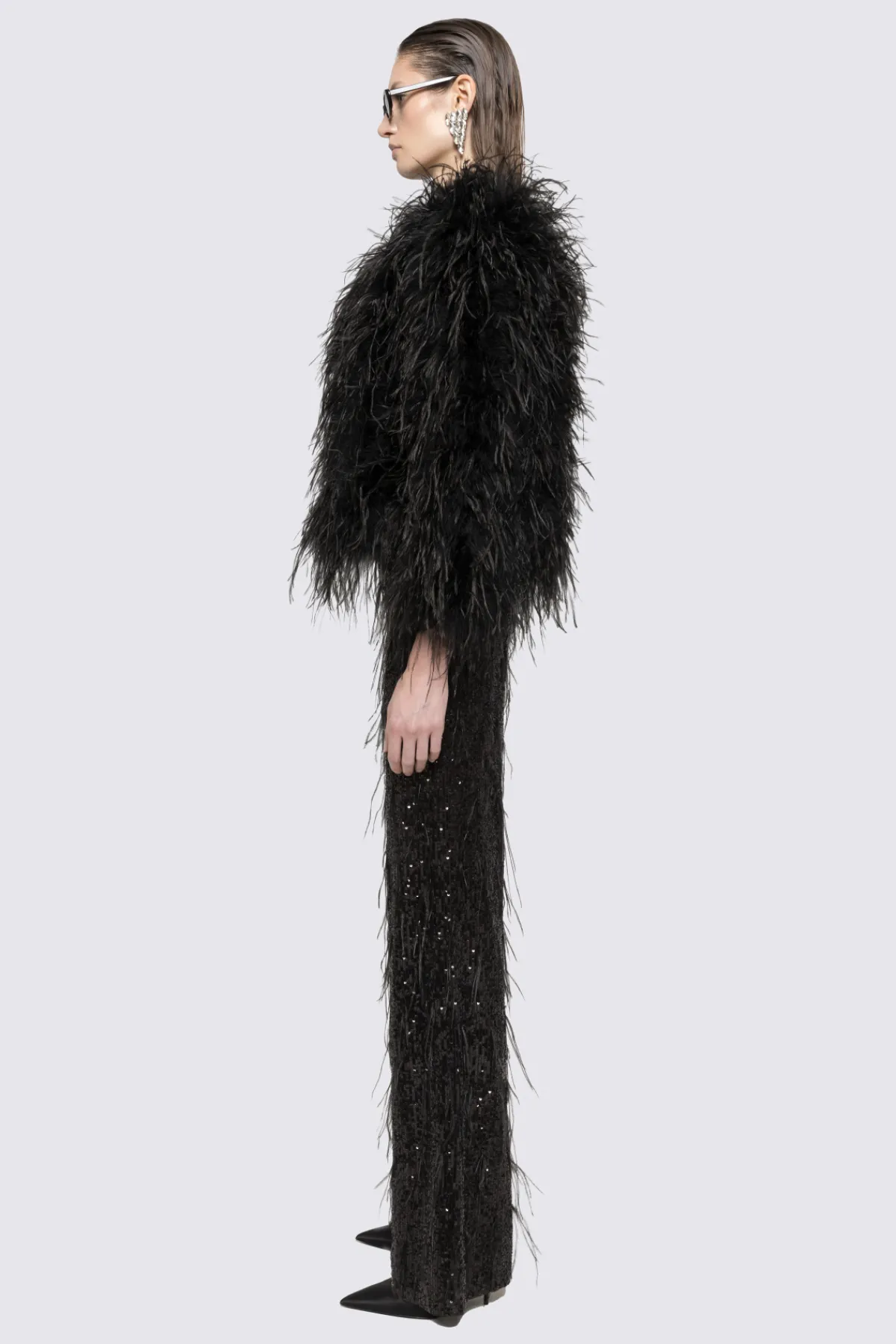 Discount Ostrich-feather jacket Jackets