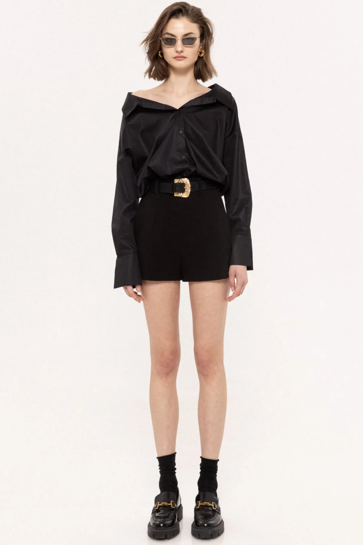 Fashion Oversized cotton shirt Tops