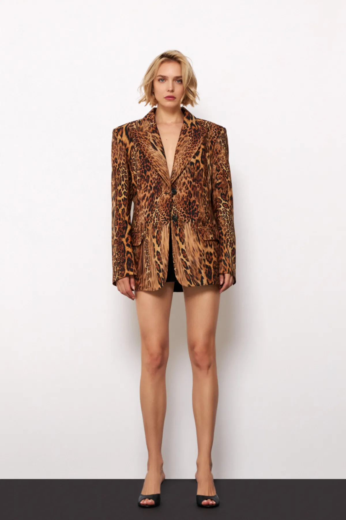 Hot Oversized single-breasted blazer Jackets