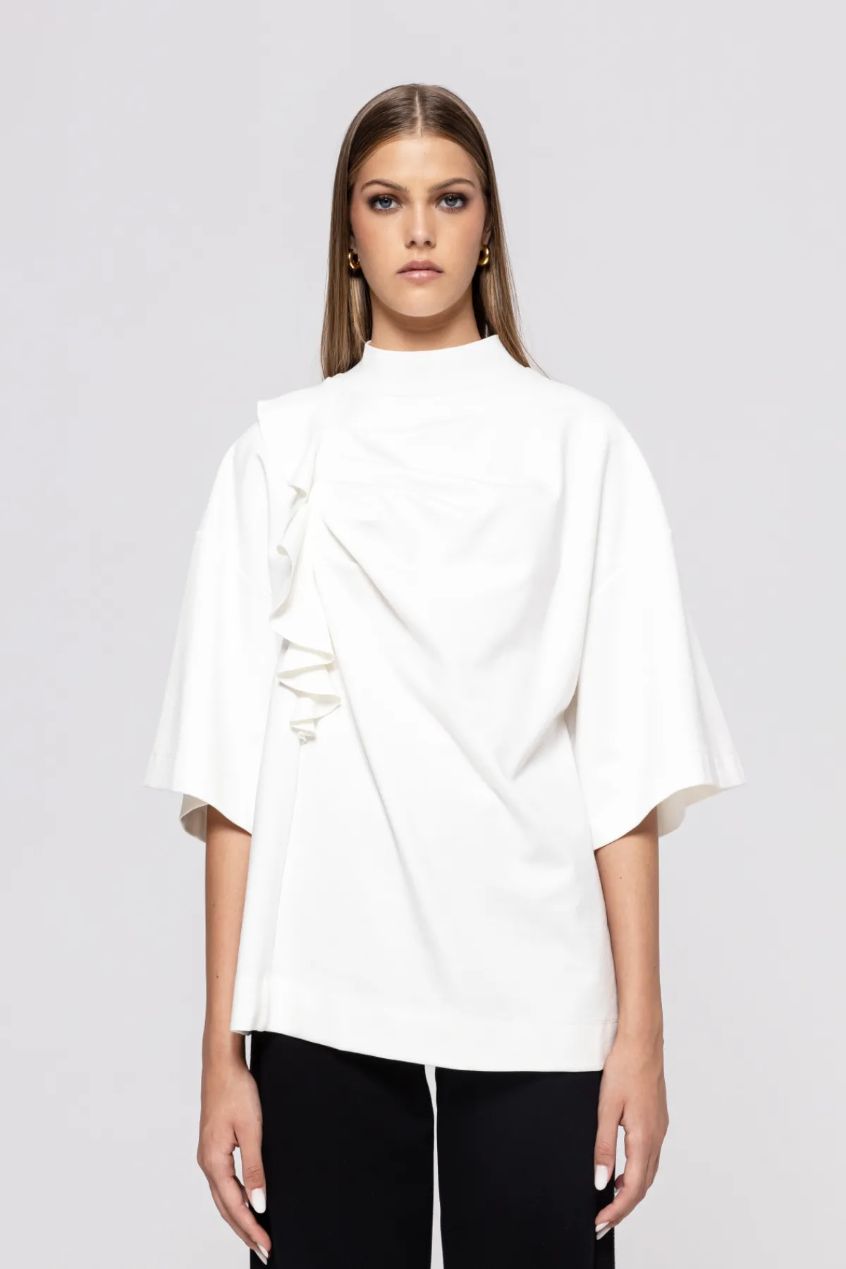 Best Sale Oversized viscose top Tops