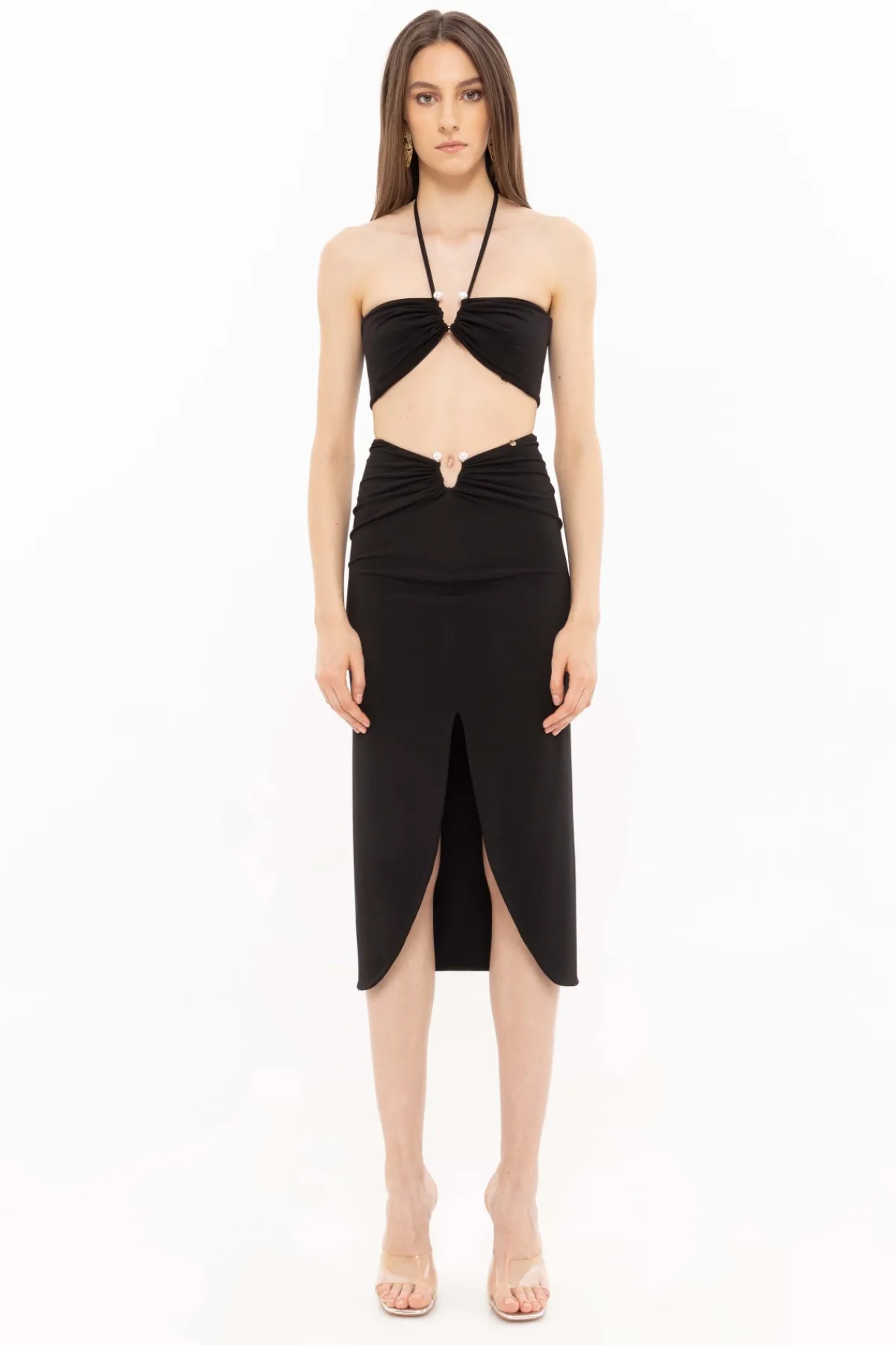 Best Pearl detail midi skirt Skirts