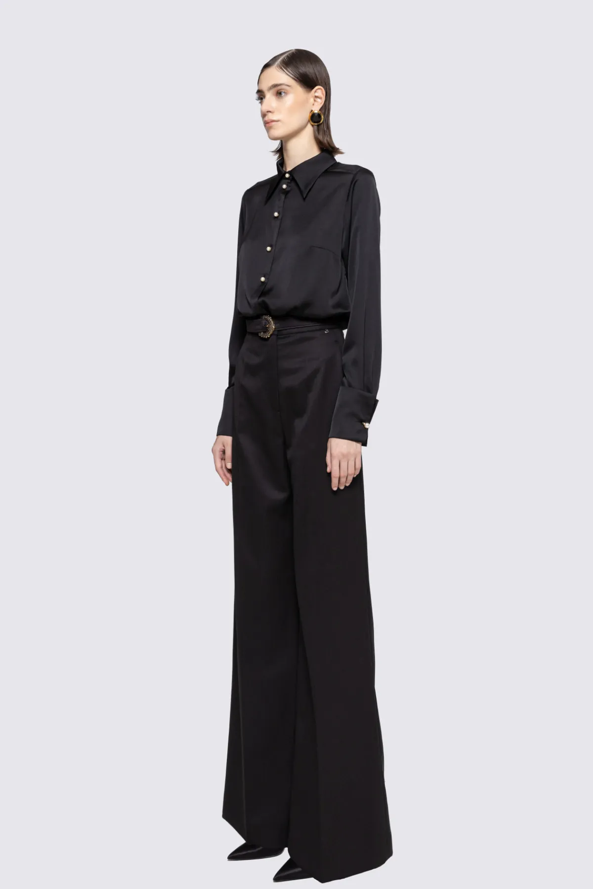 Discount Pearl-detail satin shirt Tops