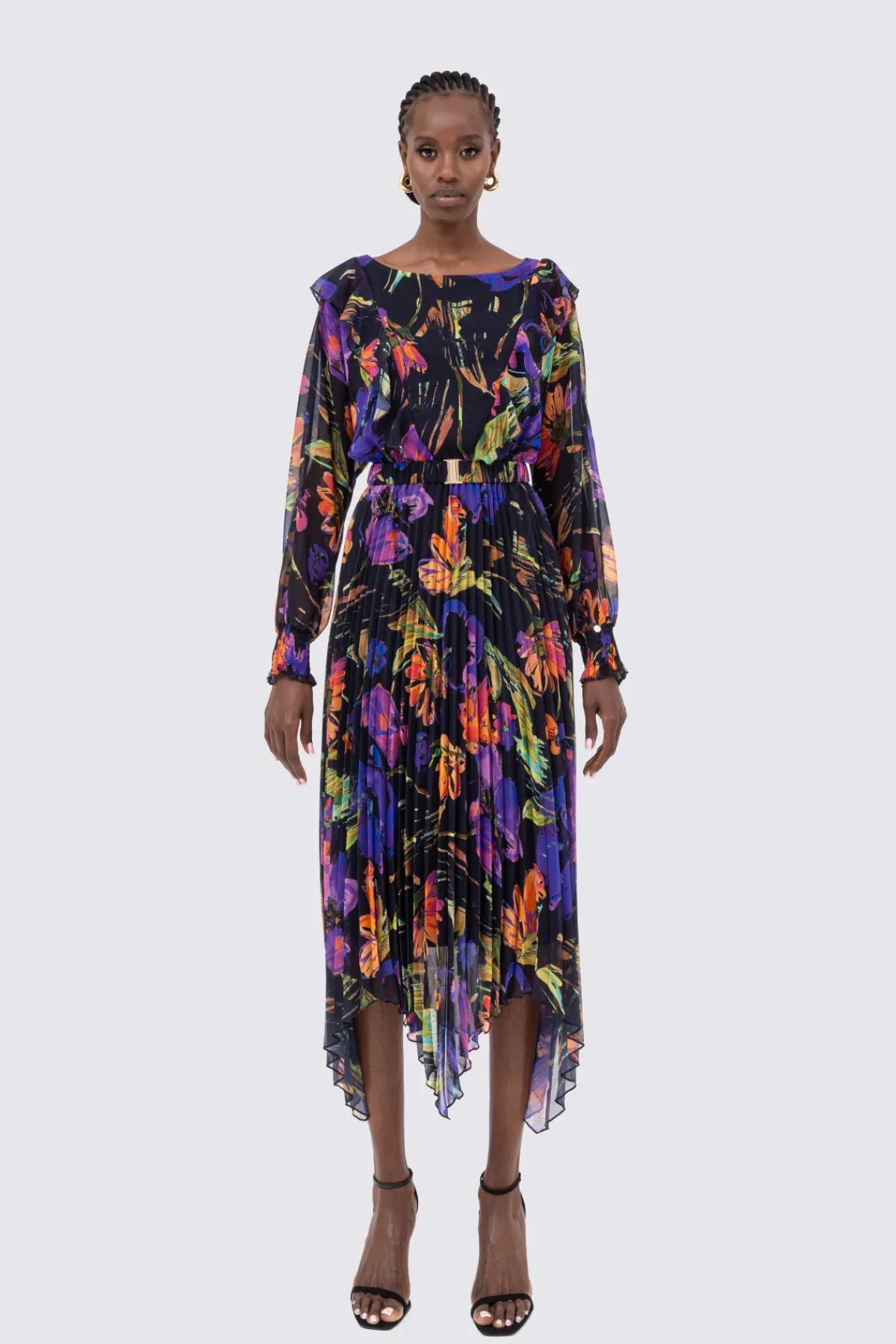 Flash Sale Pleated chiffon midi dress Dresses