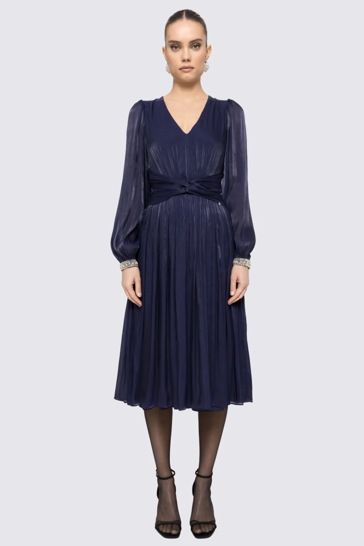 Best Sale Pleated chiffon midi dress Dresses