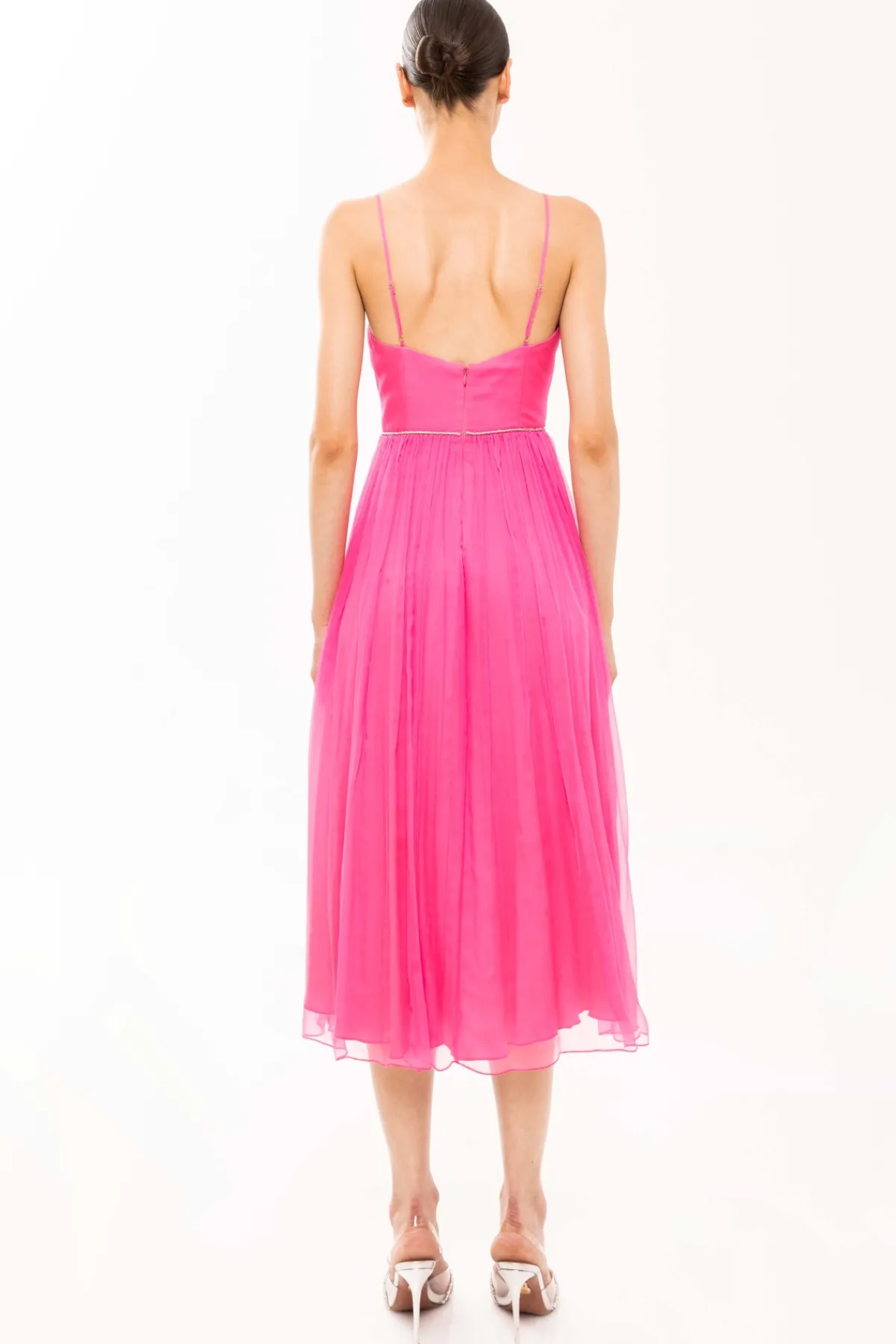Online Pleated crystal-embellished dress Dresses