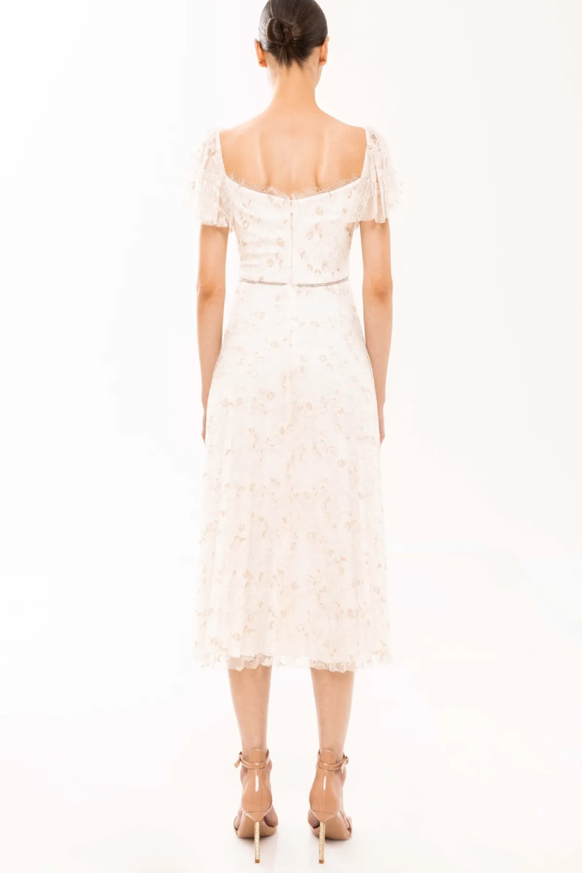 Cheap Pleated lace dress Dresses