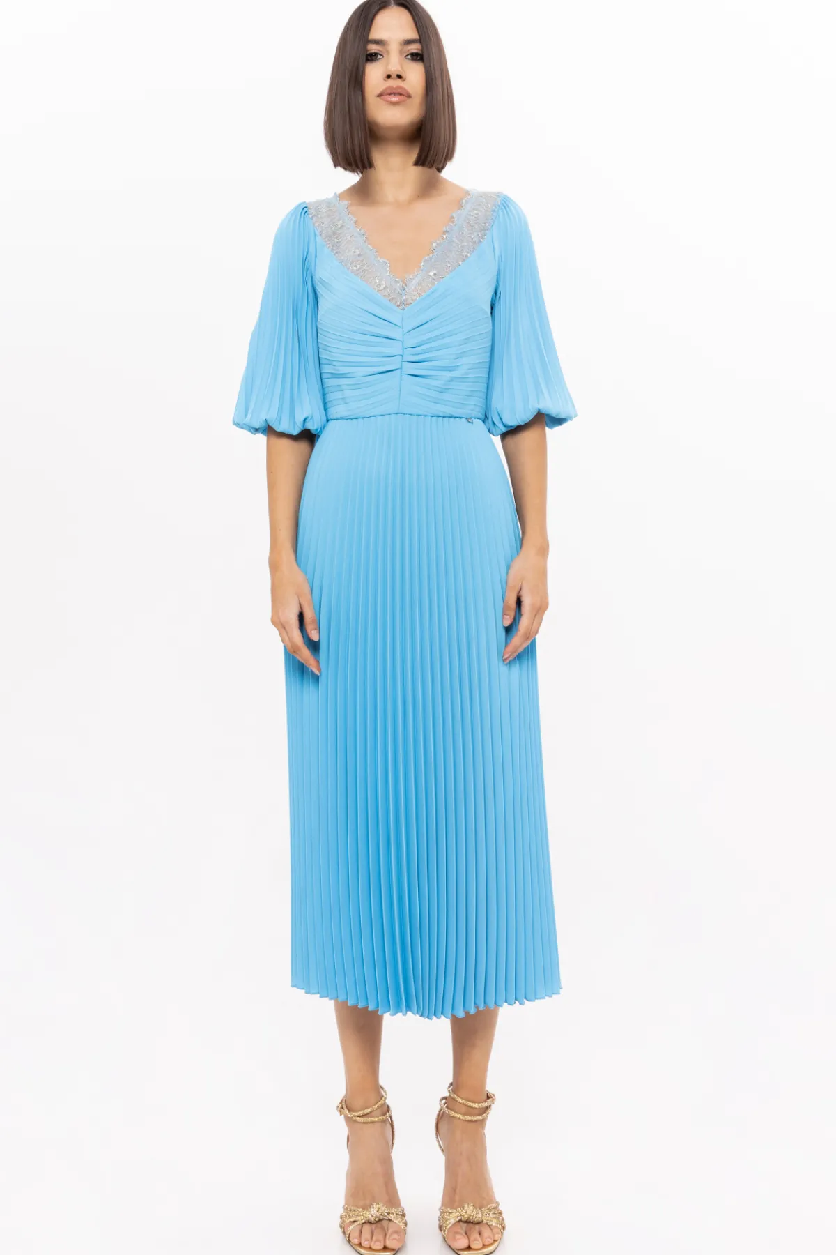 Cheap Pleated midi dress Dresses