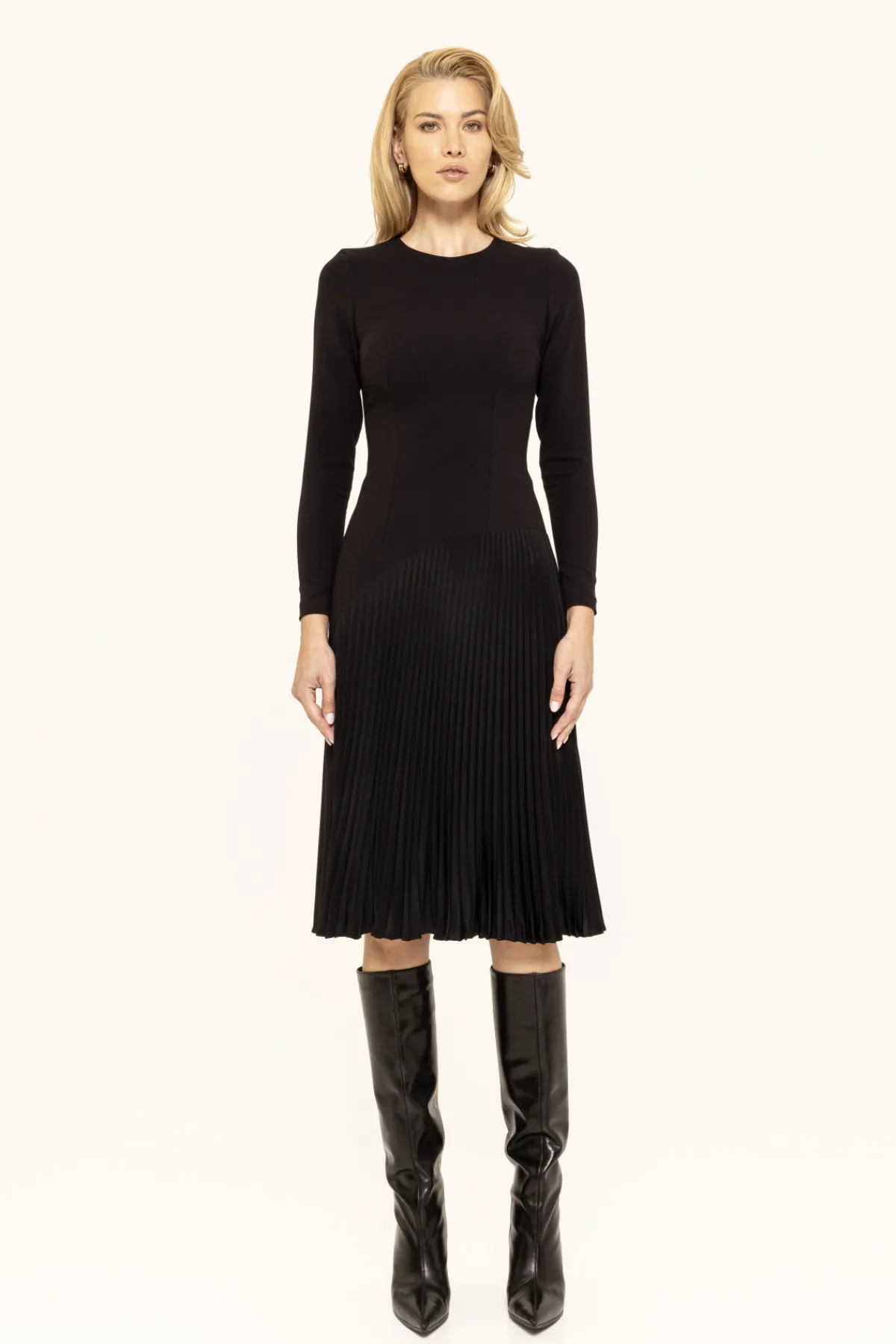Outlet Pleated midi dress Dresses