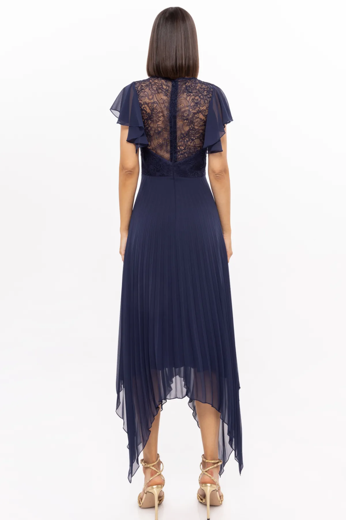 Hot Pleated midi dress Dresses