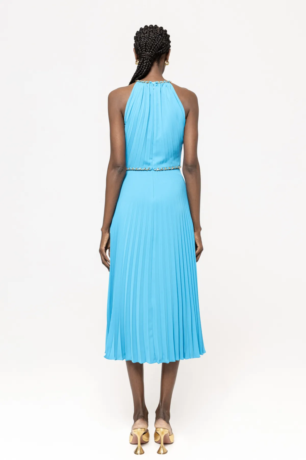 Fashion Pleated midi dress Dresses