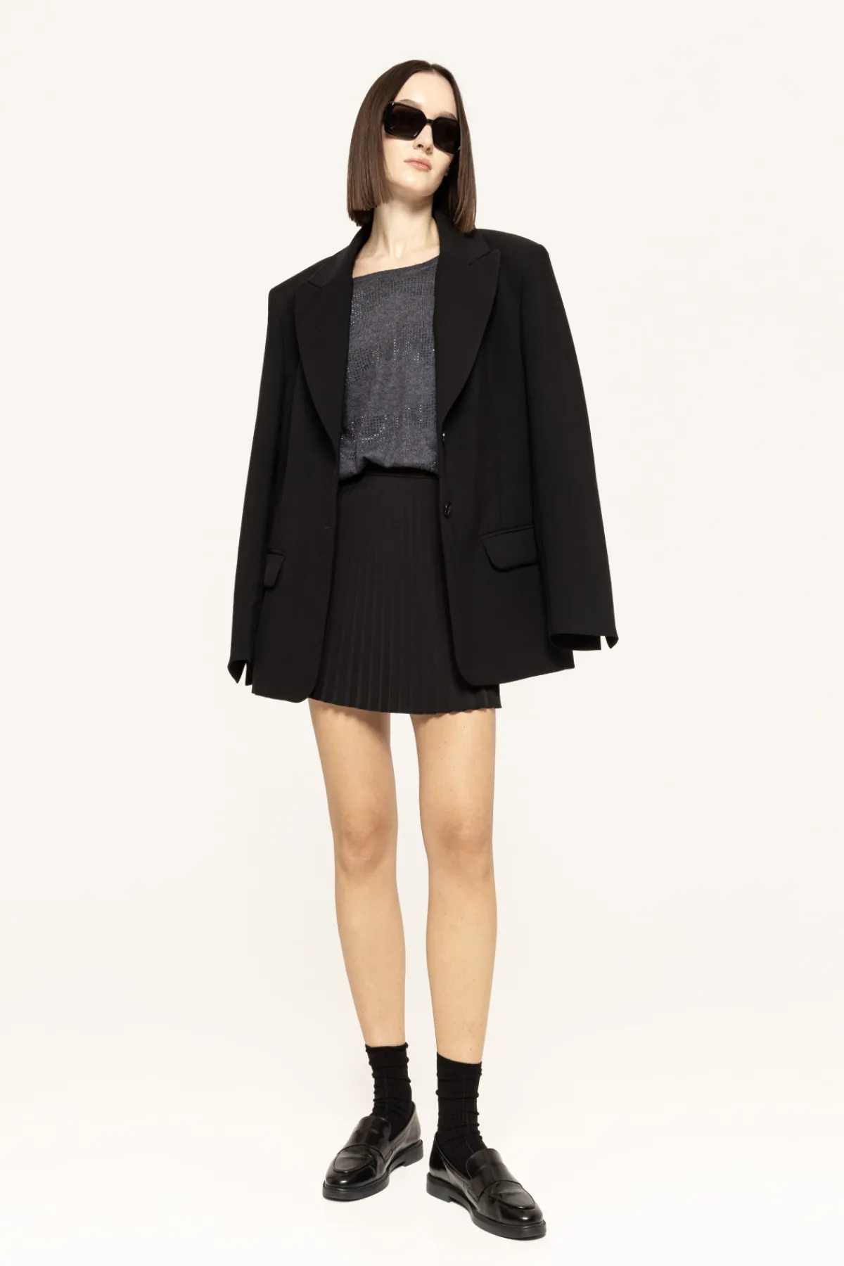 Outlet Pleated mini skirt Skirts