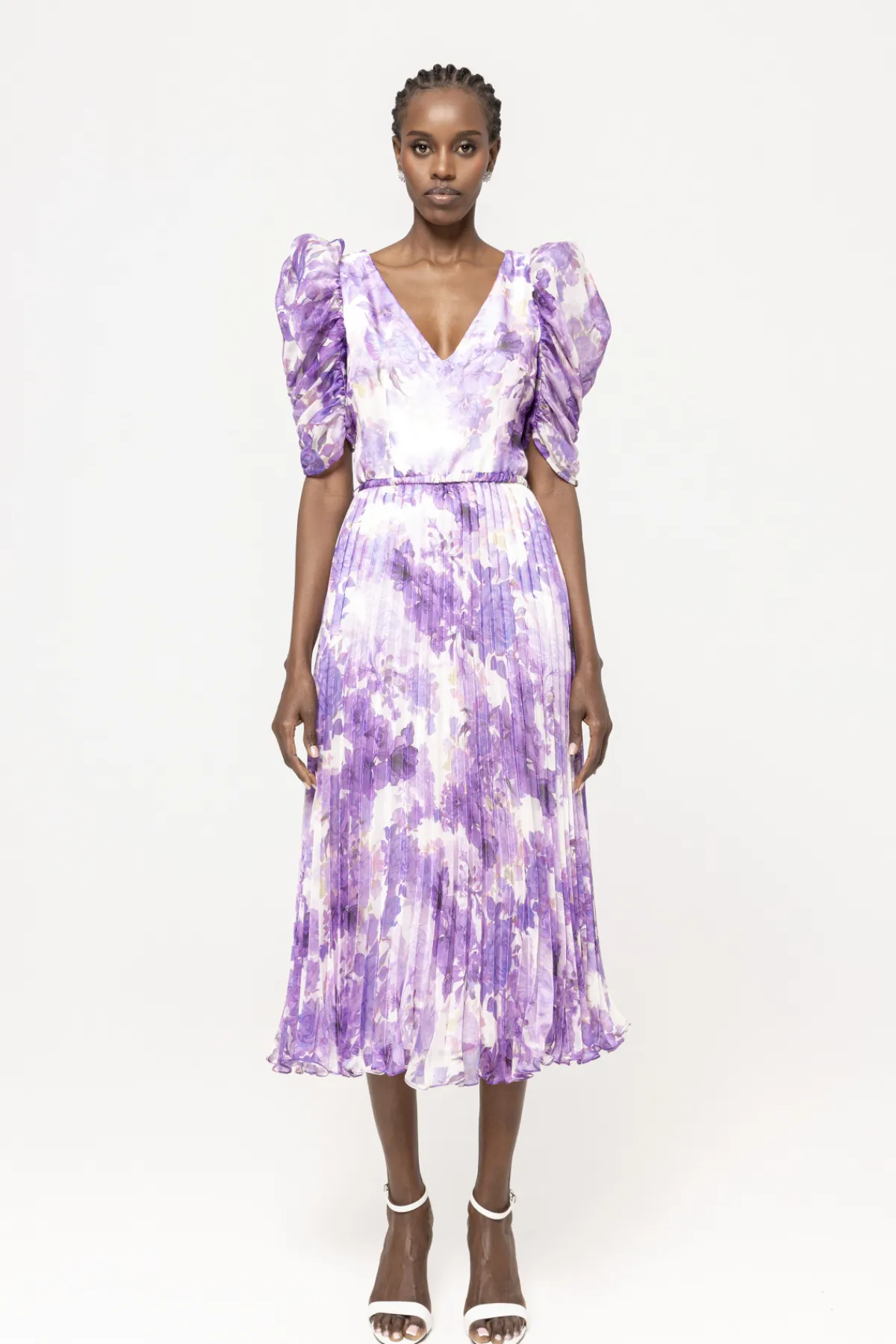 New Pleated organza midi dress Dresses