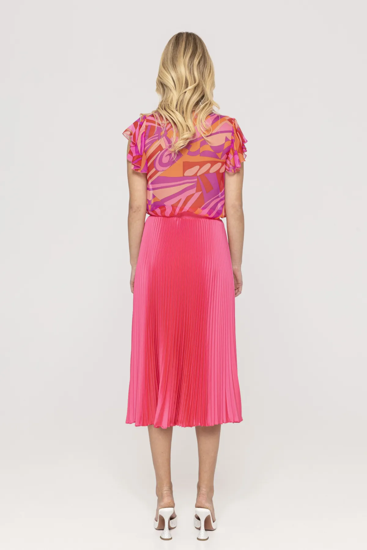 Cheap Pleated satin skirt Skirts