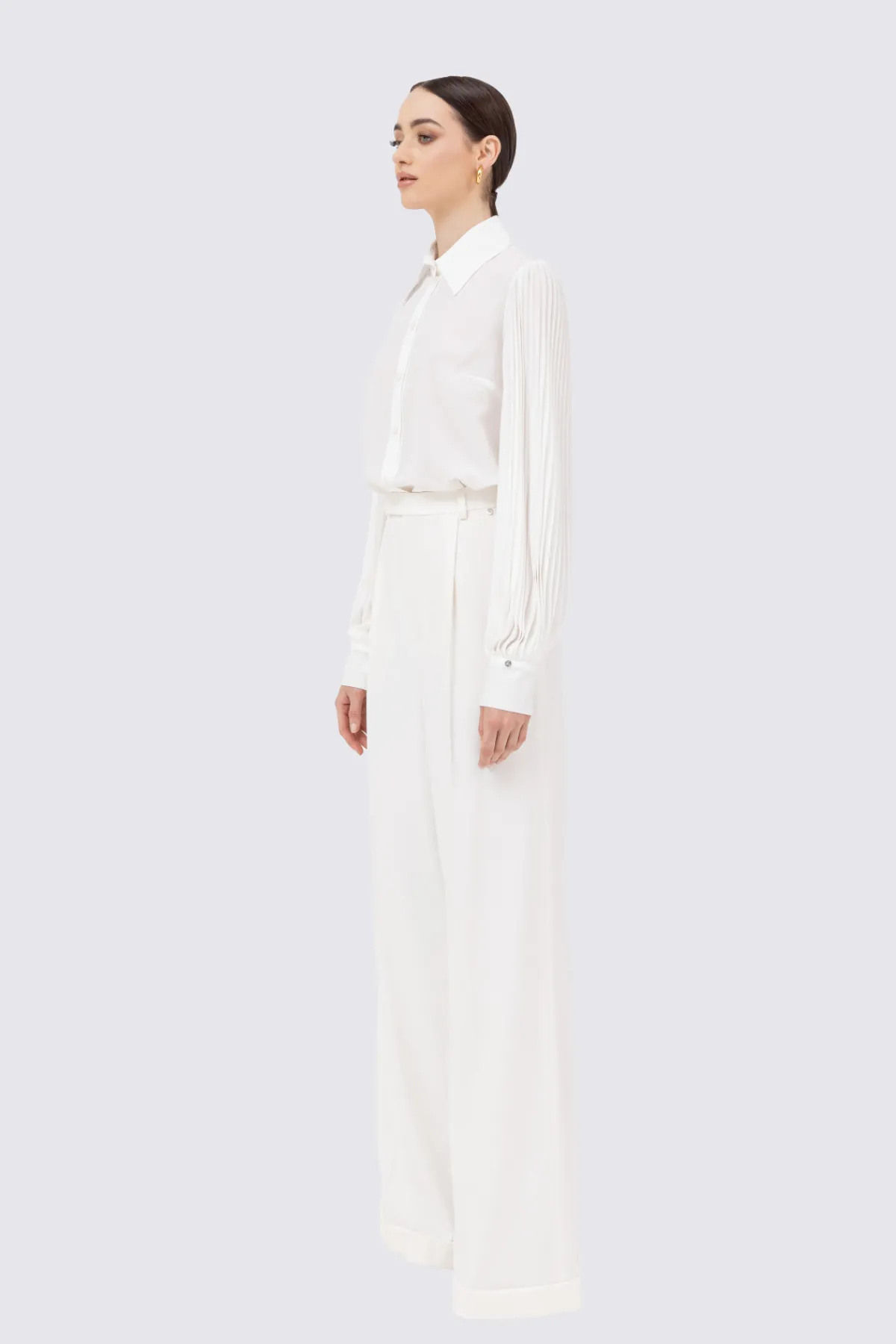 Cheap Pleated sleeves shirt Tops