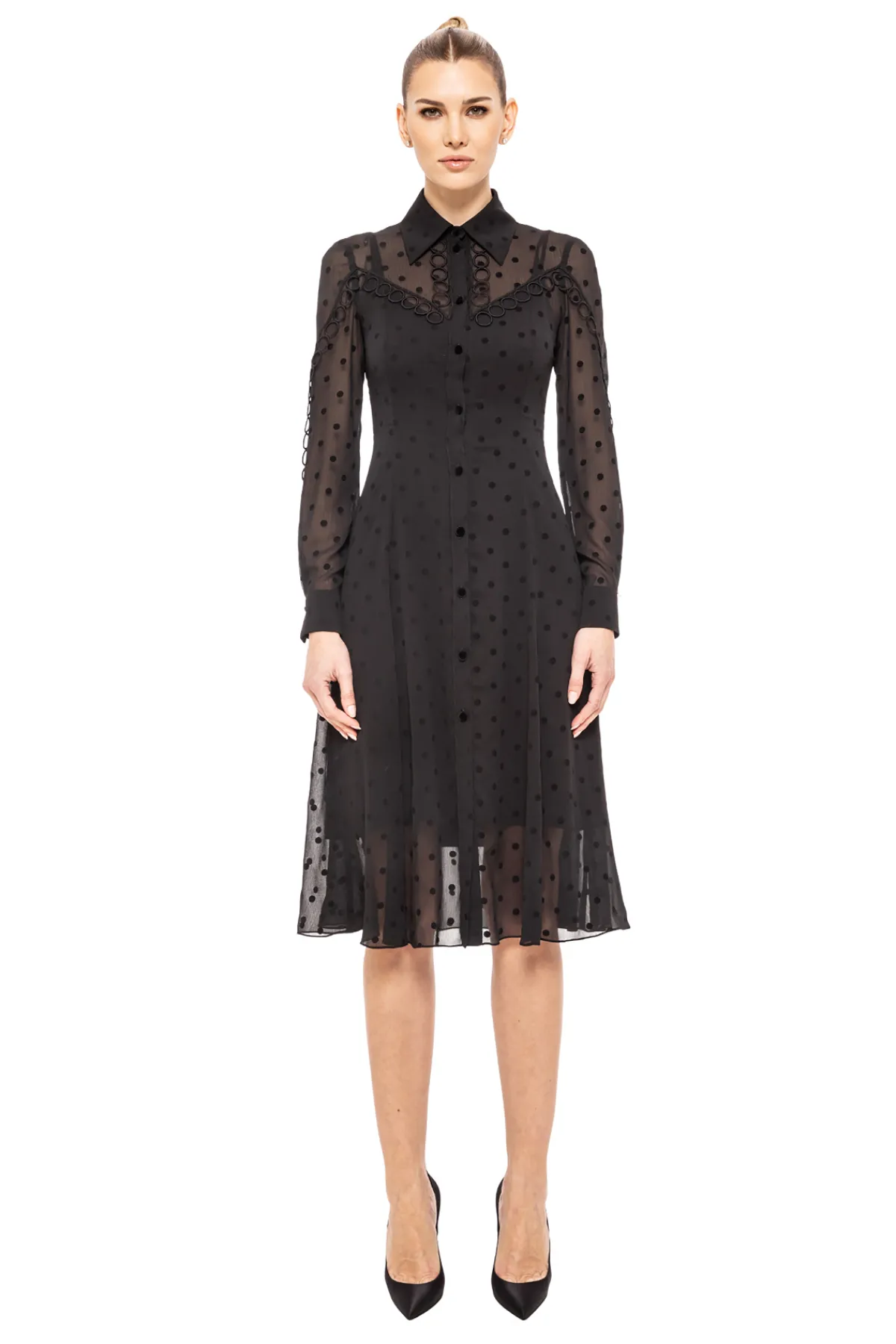 Outlet Polka dot midi dress Dresses