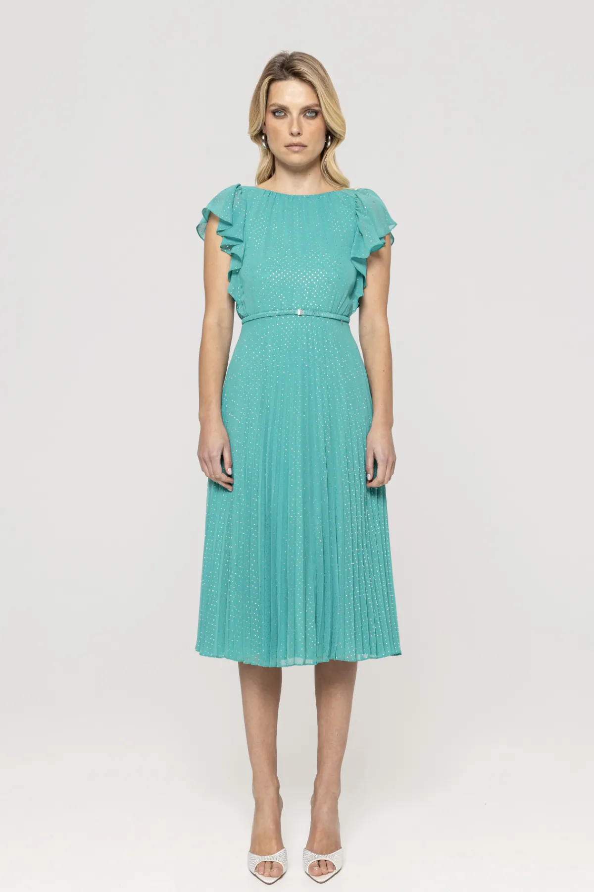 Best Sale Polka dots chiffon midi dress Dresses