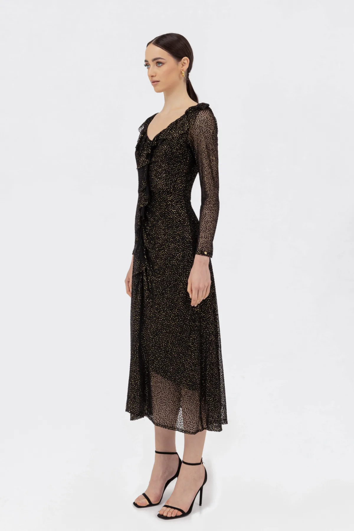 Sale Polka-dot tulle midi dress Dresses