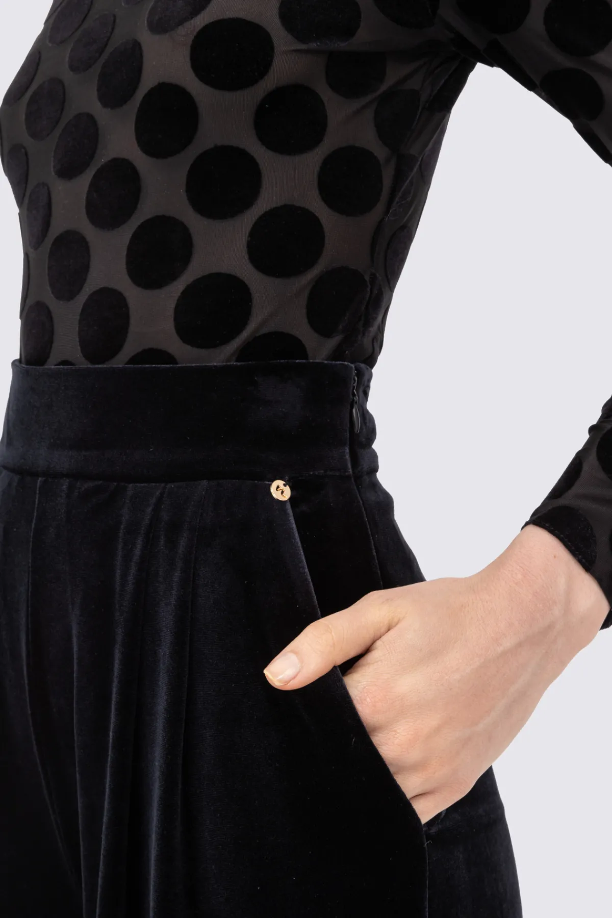 Hot Polka-dot tulle top Tops