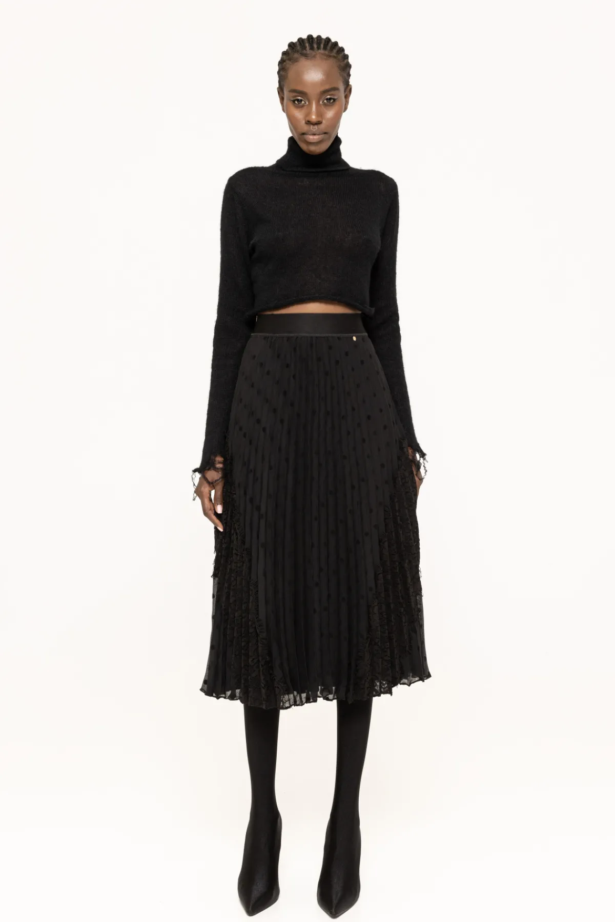 Cheap Polka-dots midi skirt Skirts