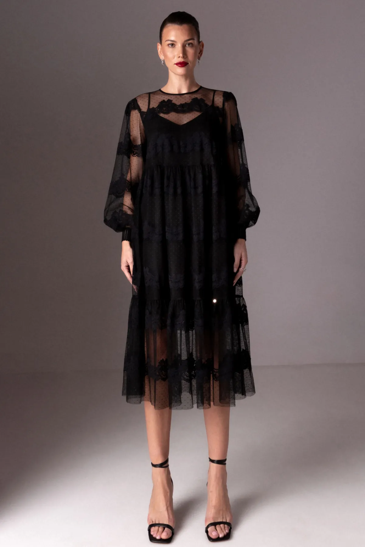 Clearance Polka-dots tulle dress Dresses