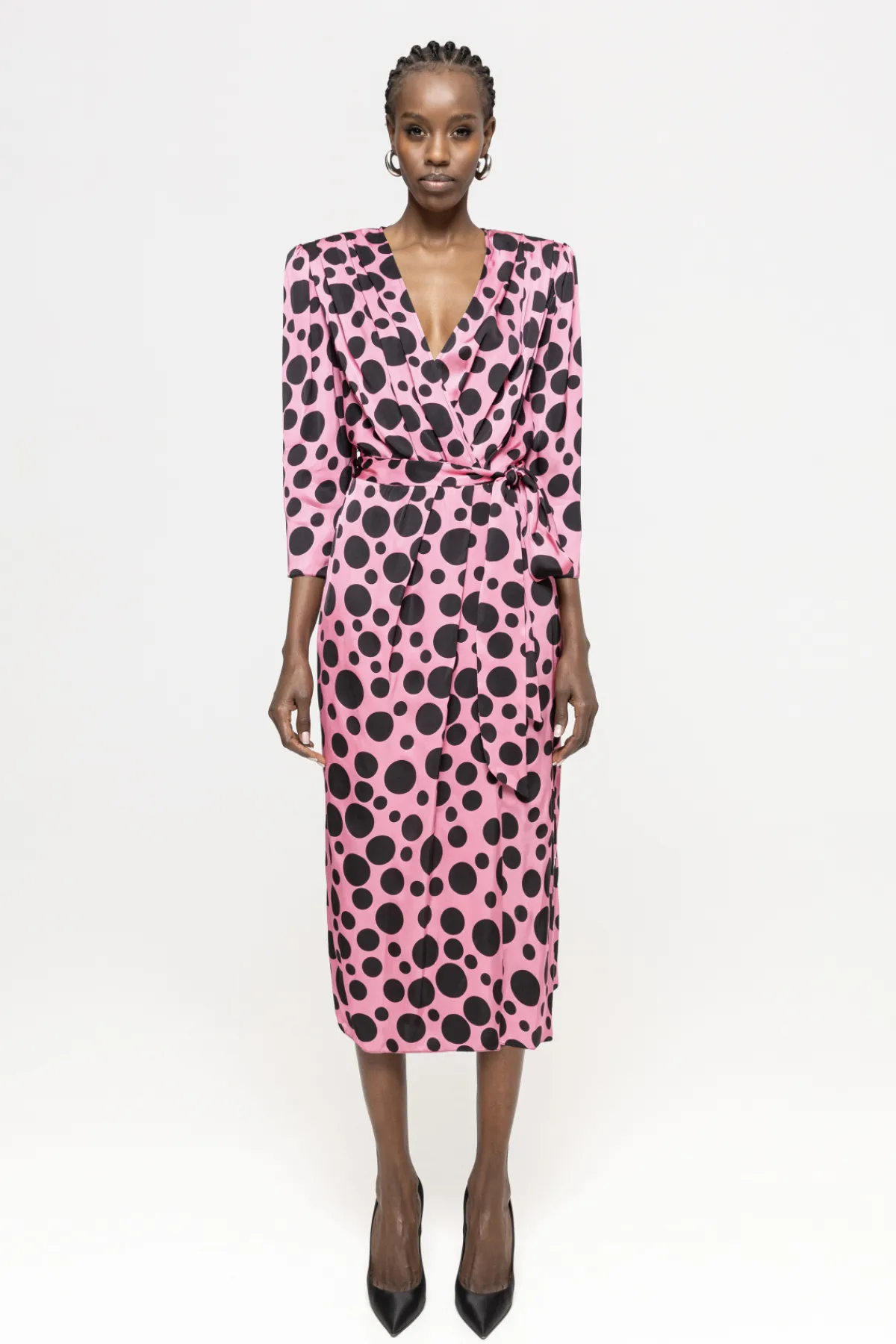 Fashion Polka-dots viscose dress Dresses