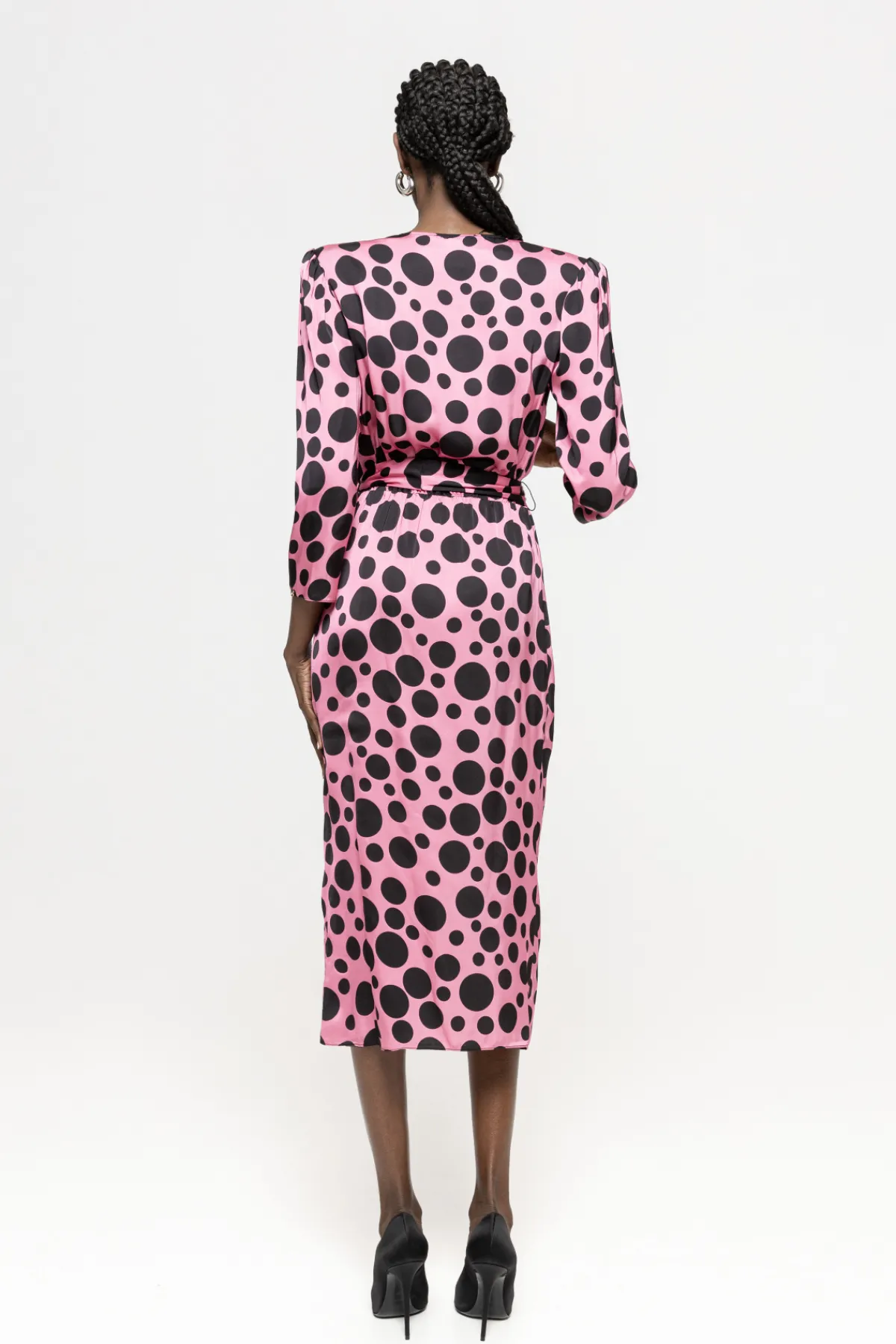 Fashion Polka-dots viscose dress Dresses