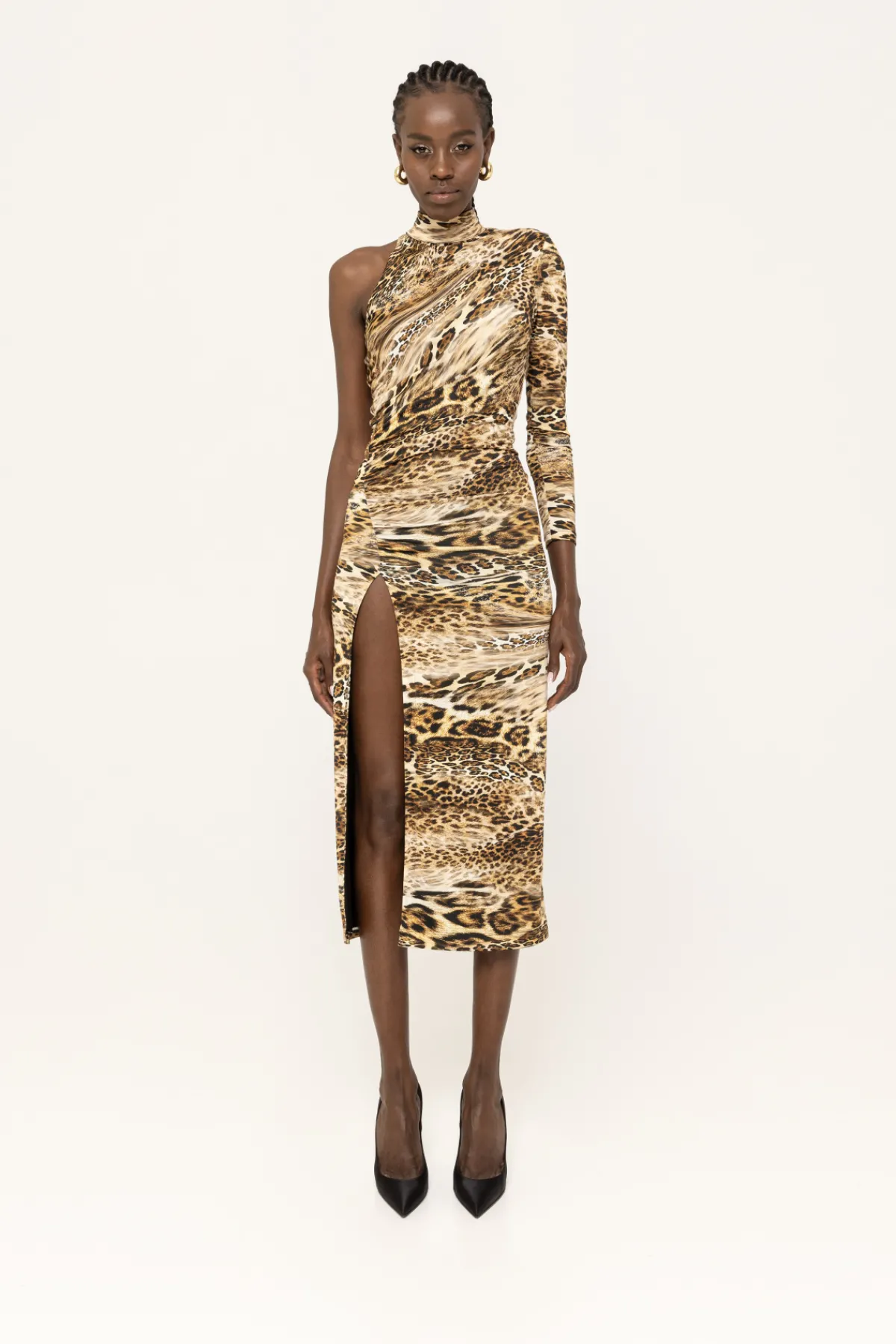 Outlet Printed midi dress Dresses