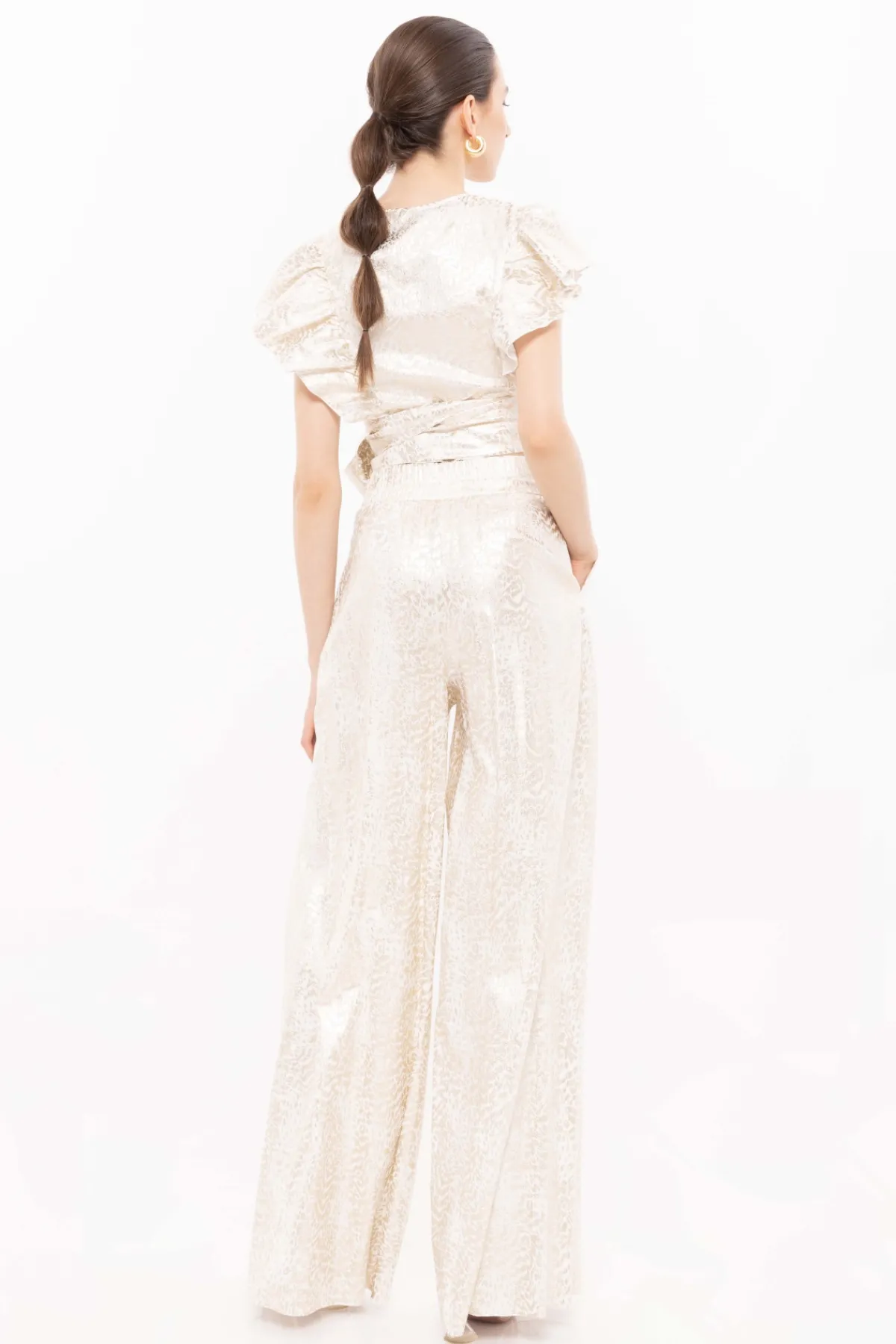 Shop Printed palazzo pants Pants
