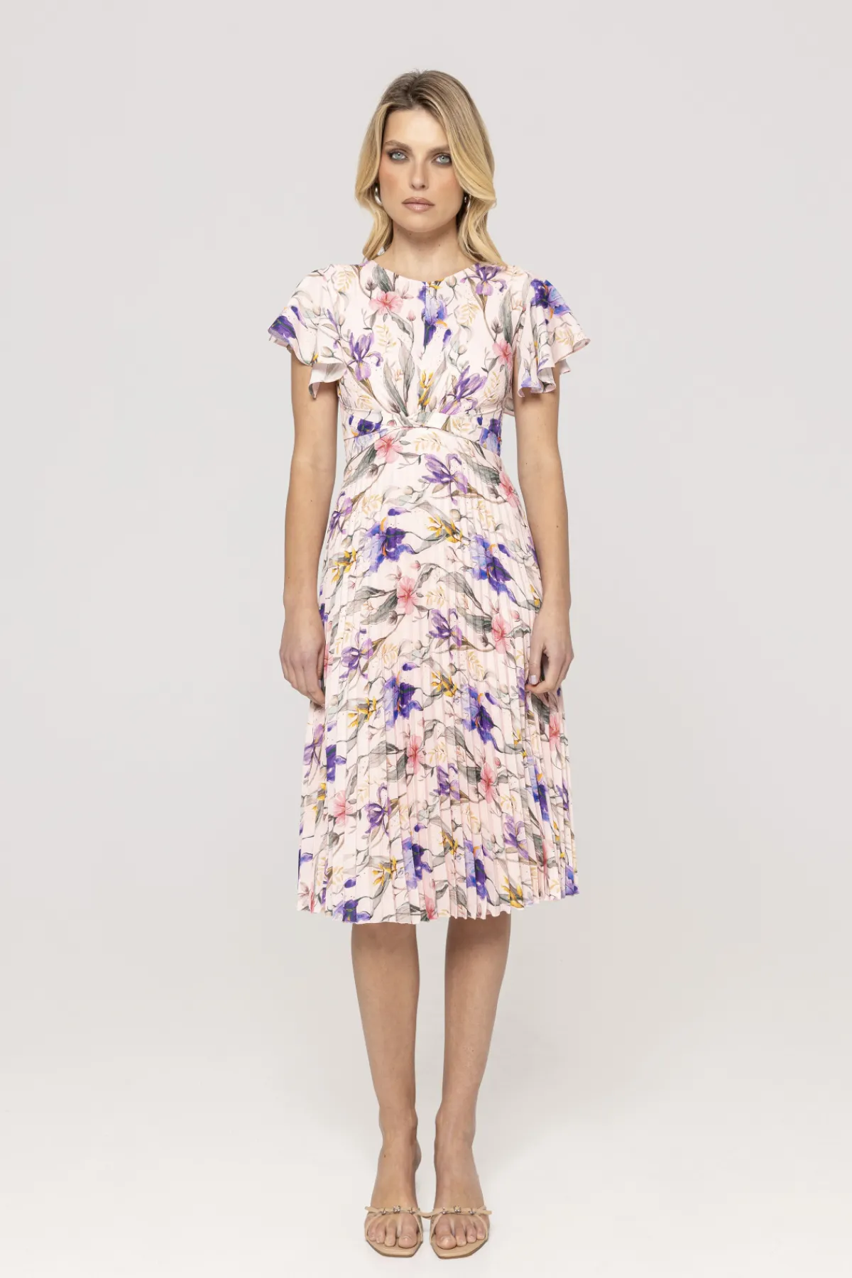 Cheap ed pleated midi dress Dresses
