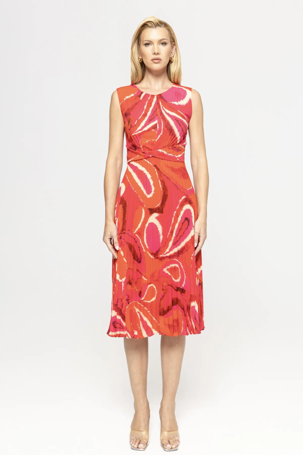 Shop ed pleated midi dress Dresses