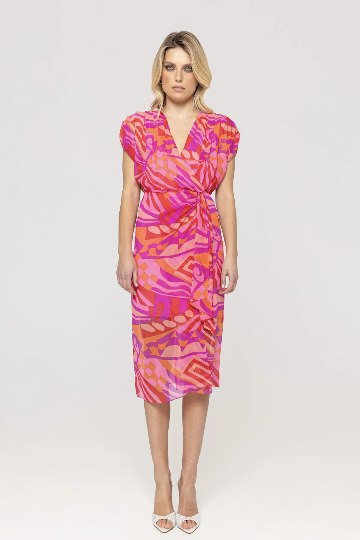 Hot ed silk midi dress Dresses