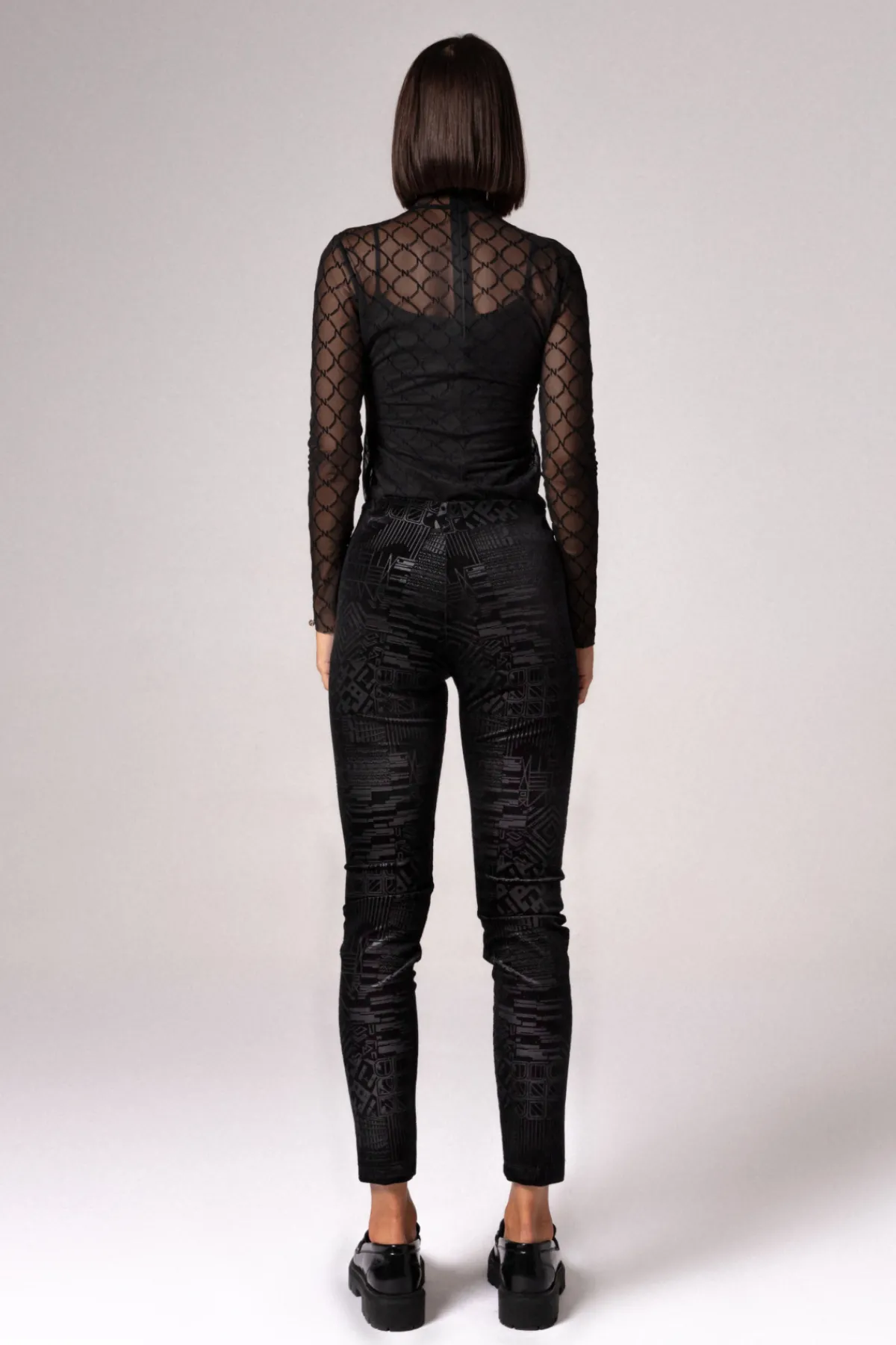 New Printed velvet leggings Pants