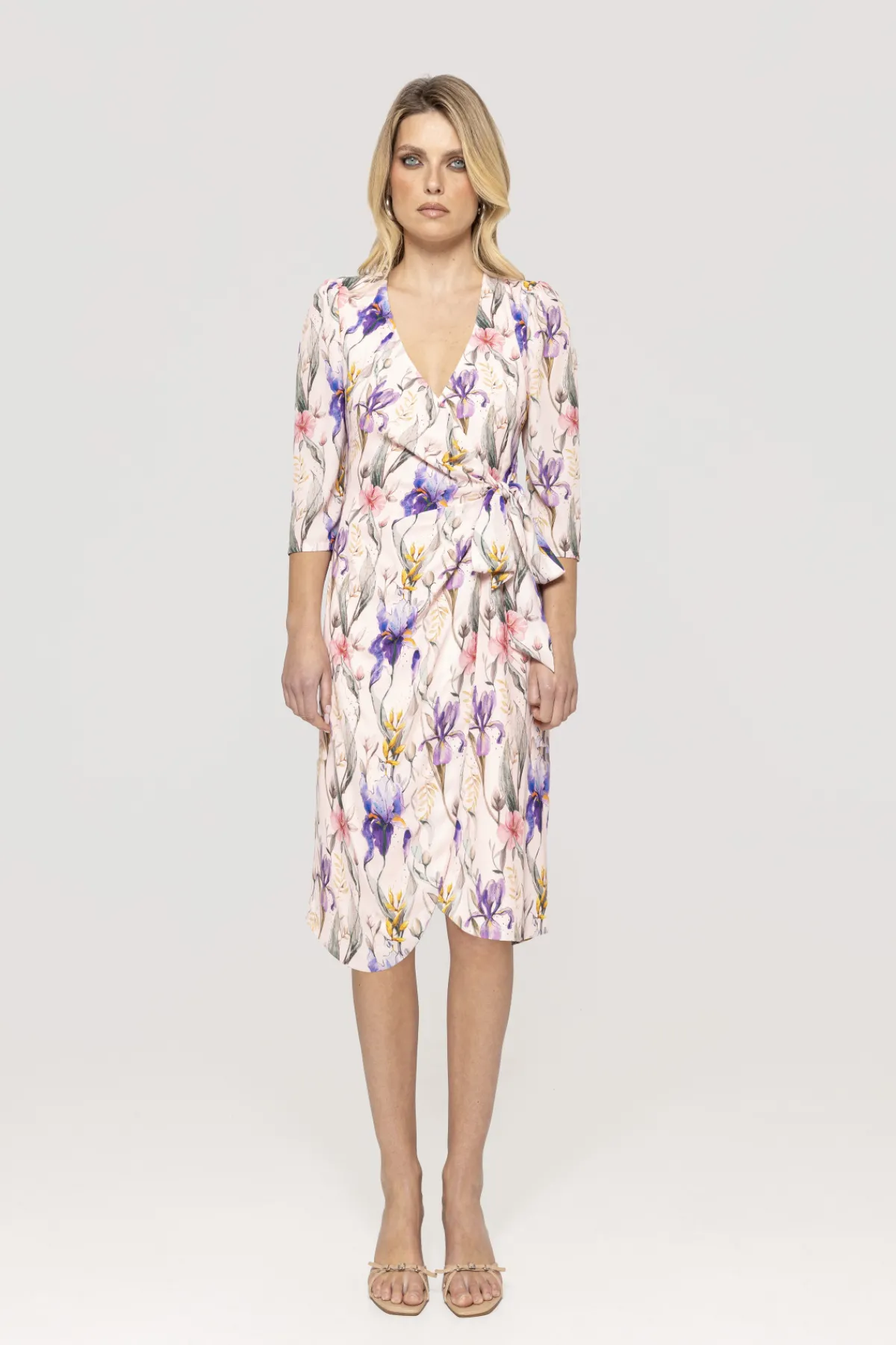 Shop ed wrap midi dress Dresses