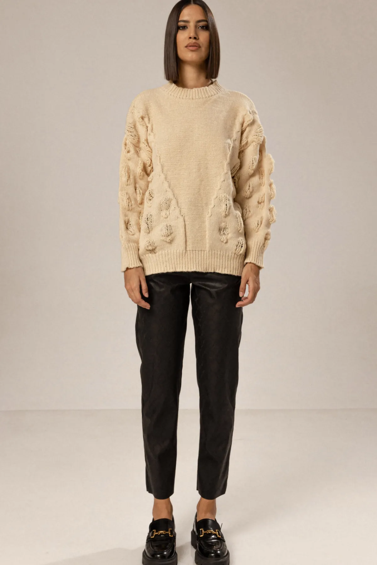 Outlet Puff sleeve sweater Knitwear