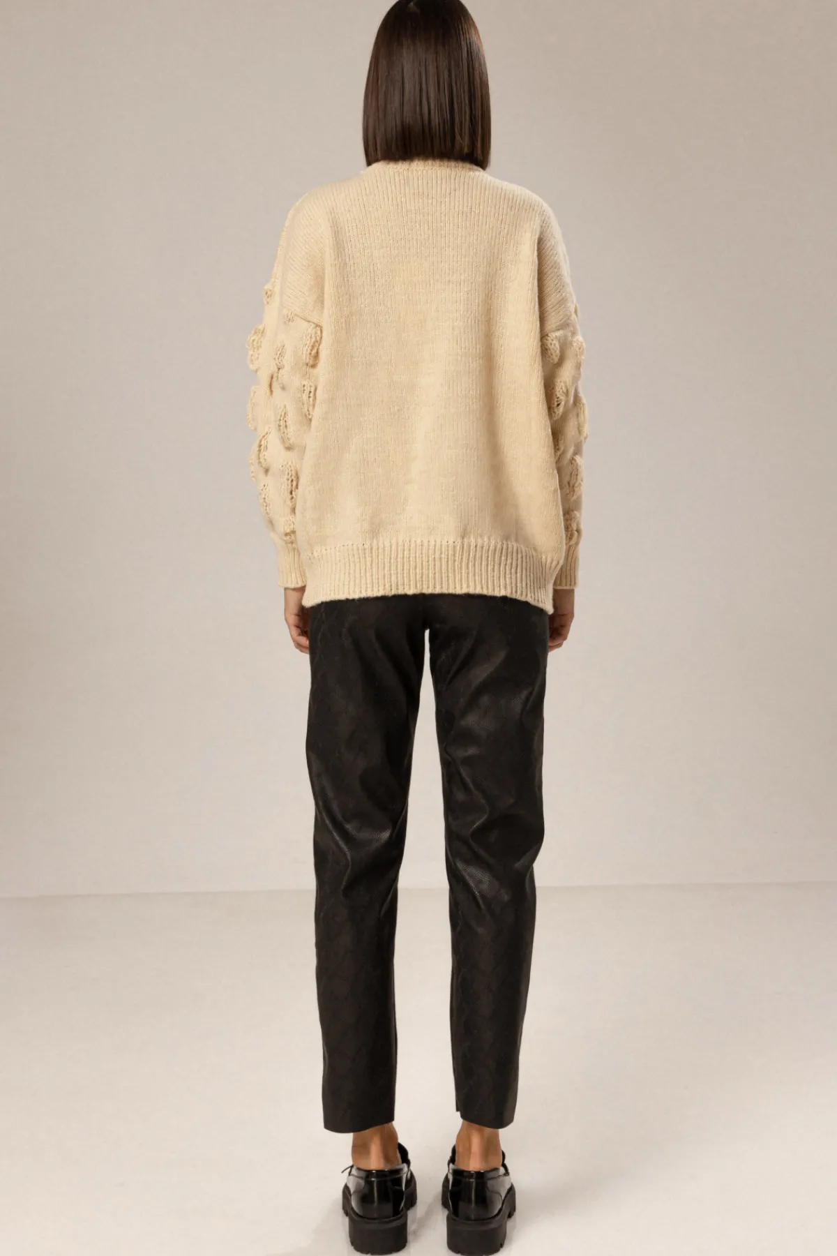Outlet Puff sleeve sweater Knitwear
