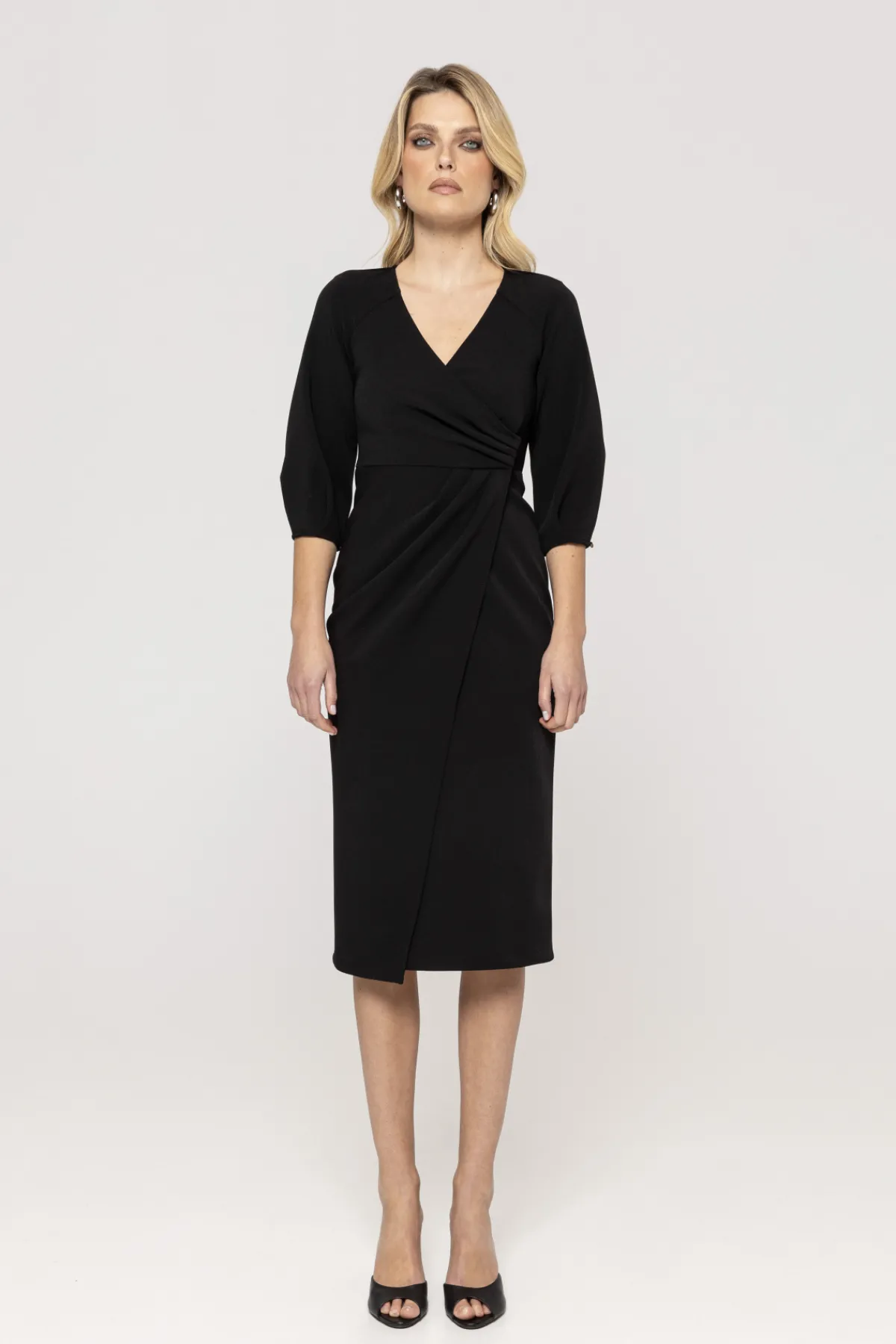 Online Puff sleeves midi dress Dresses