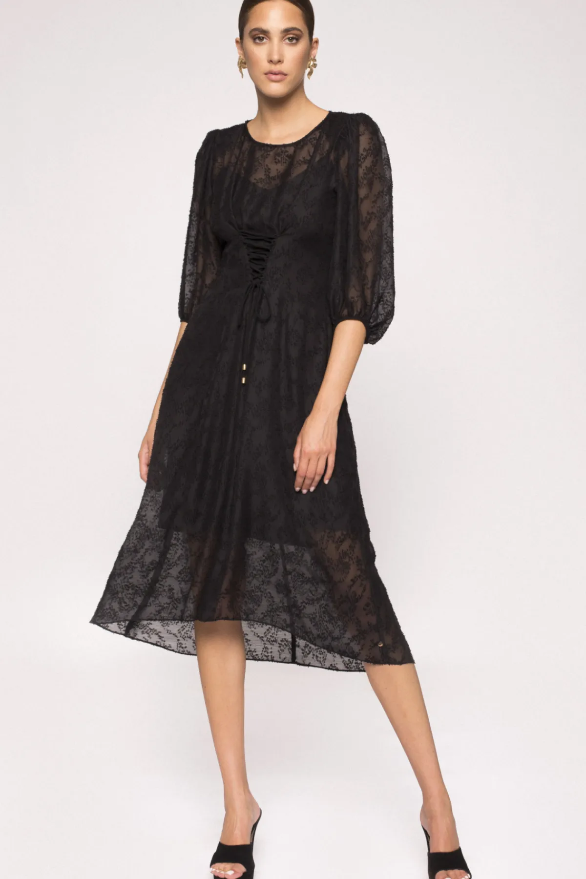 Store Puff sleeves midi dress Dresses