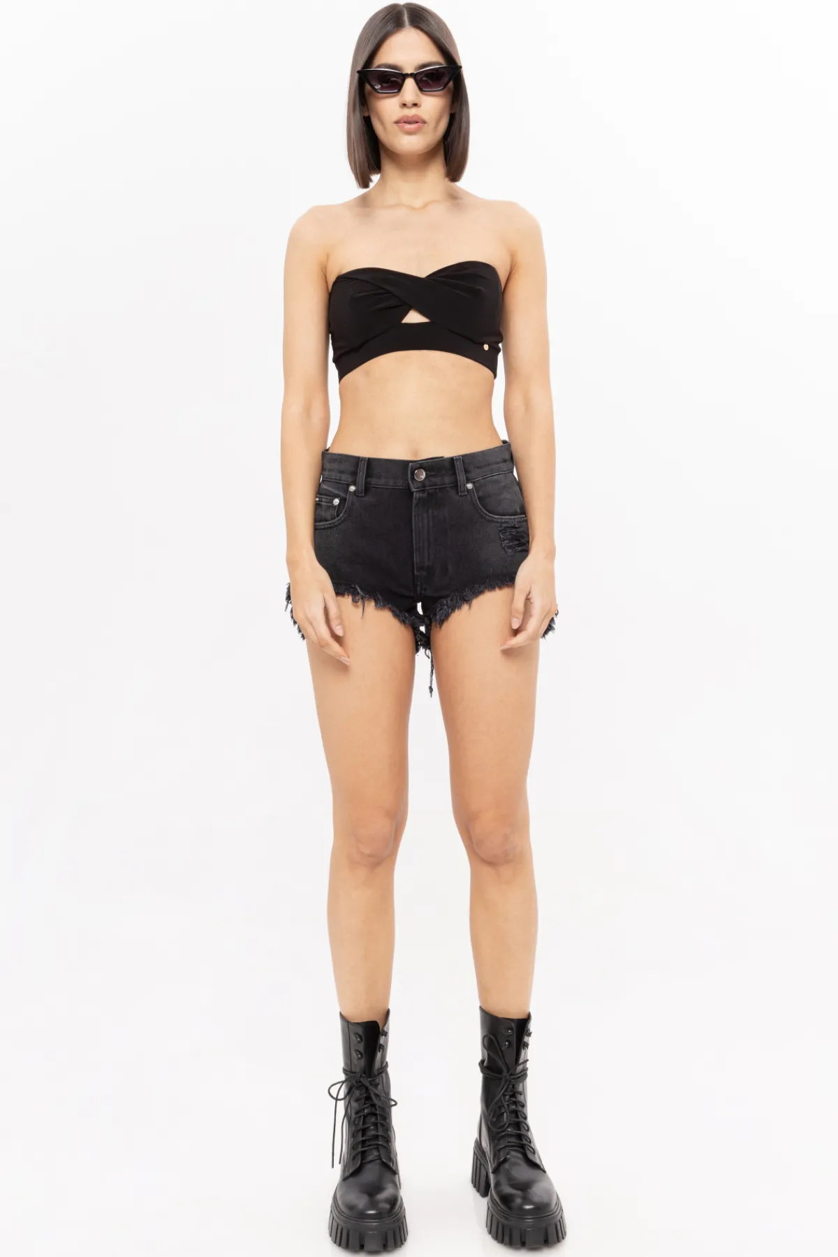 Store Raw-hem denim shorts Denim | Pants