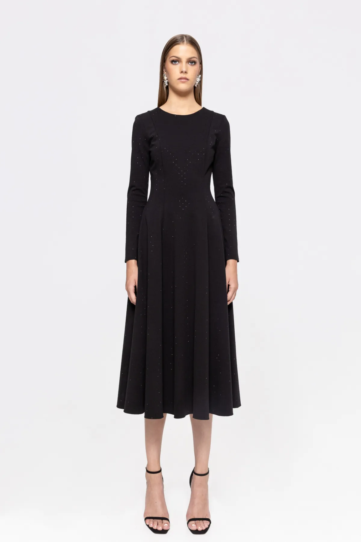 Best Sale Rhinestone embellished cotton midi dress Dresses