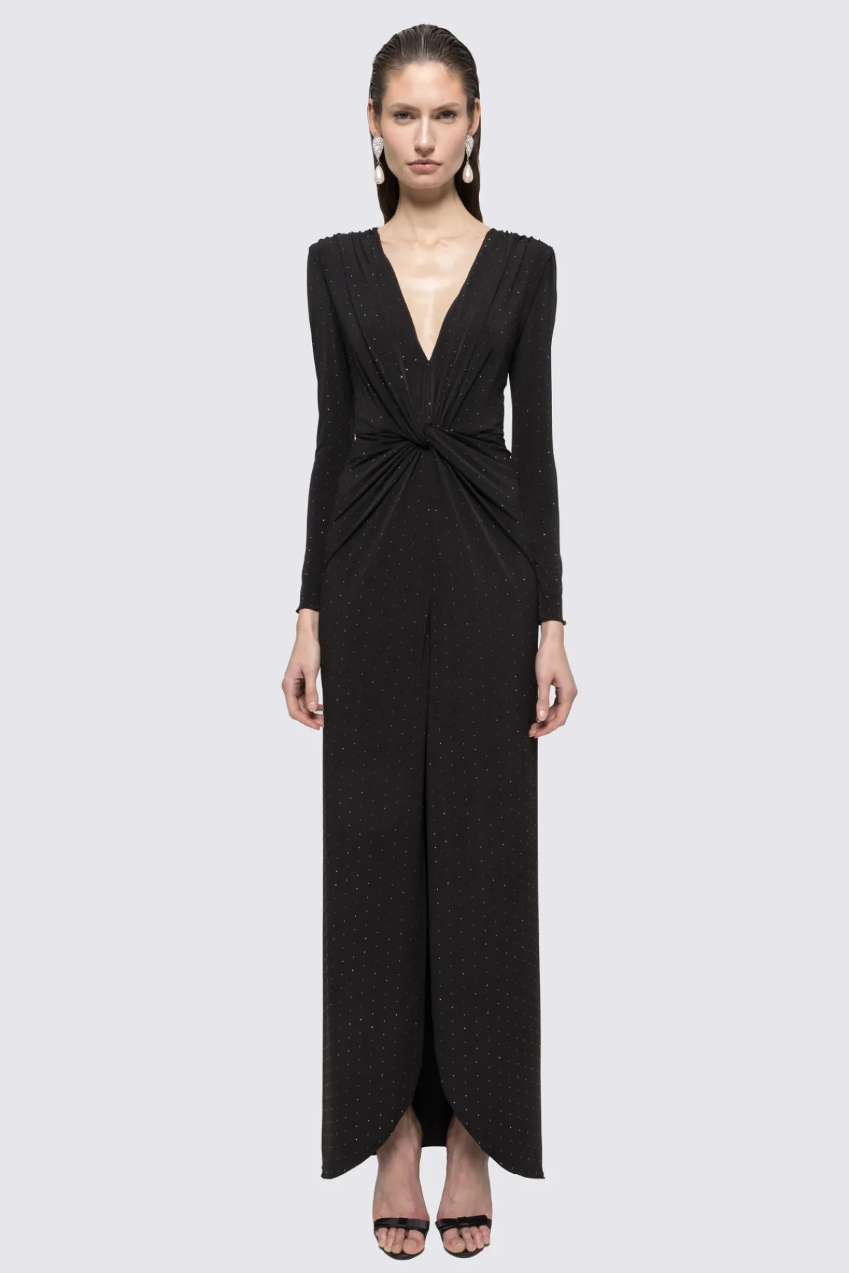 Cheap Rhinestone-embellished maxi dress Dresses