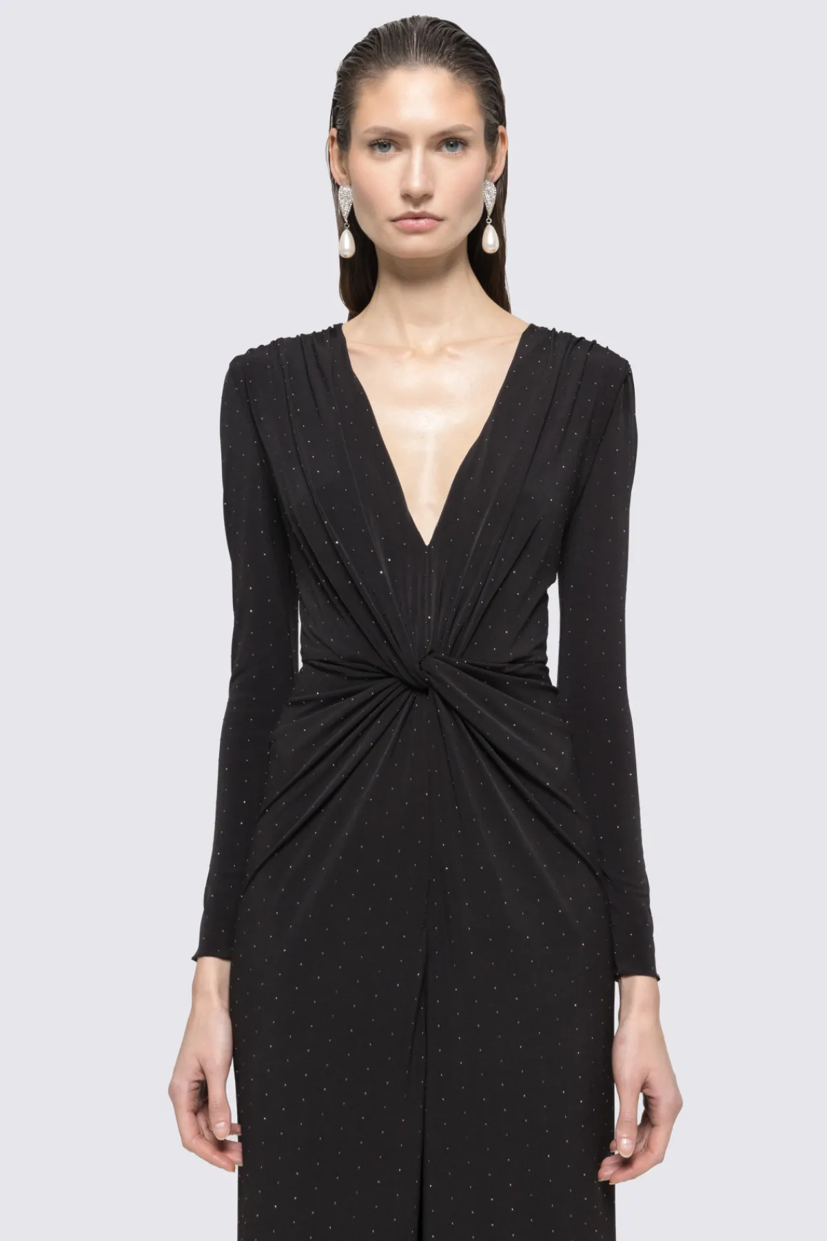 Cheap Rhinestone-embellished maxi dress Dresses